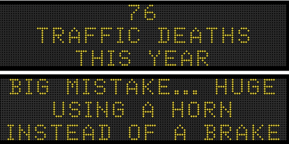 Message board from Iowa DOT