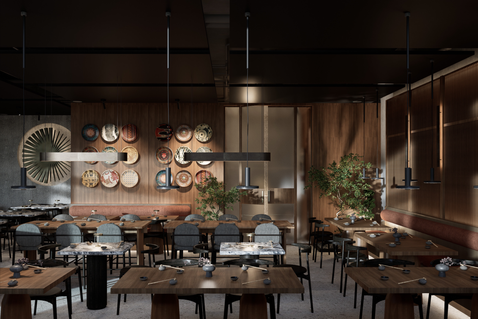 rendering of inside of restaurant