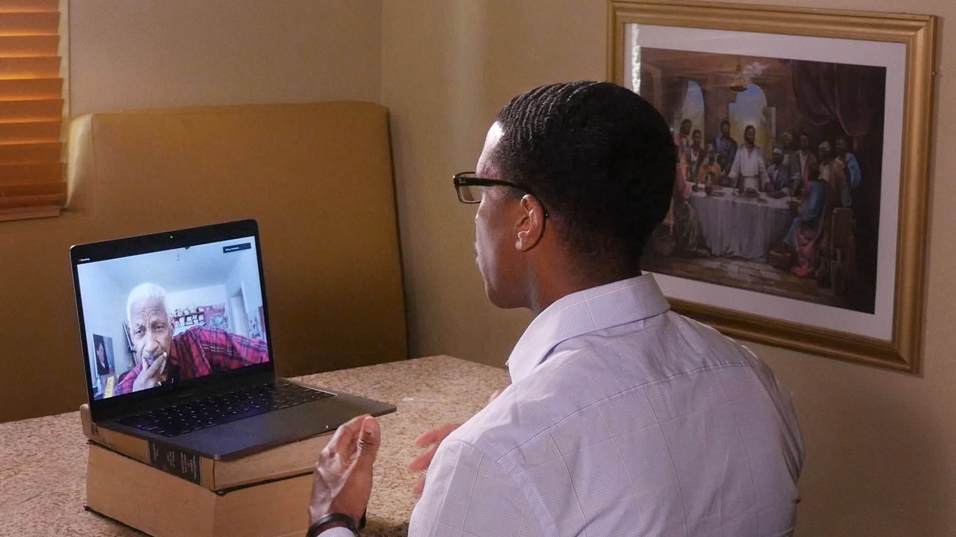 Professor Robert Fullilove is interviewed by Axios' Dion Rabouin