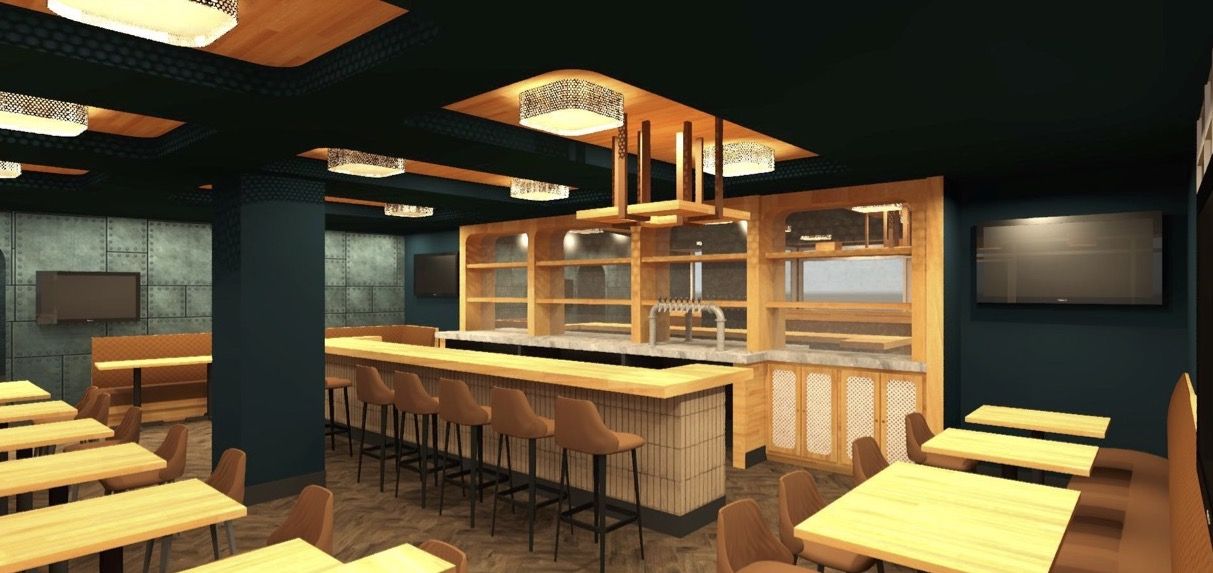 rendering of a bar