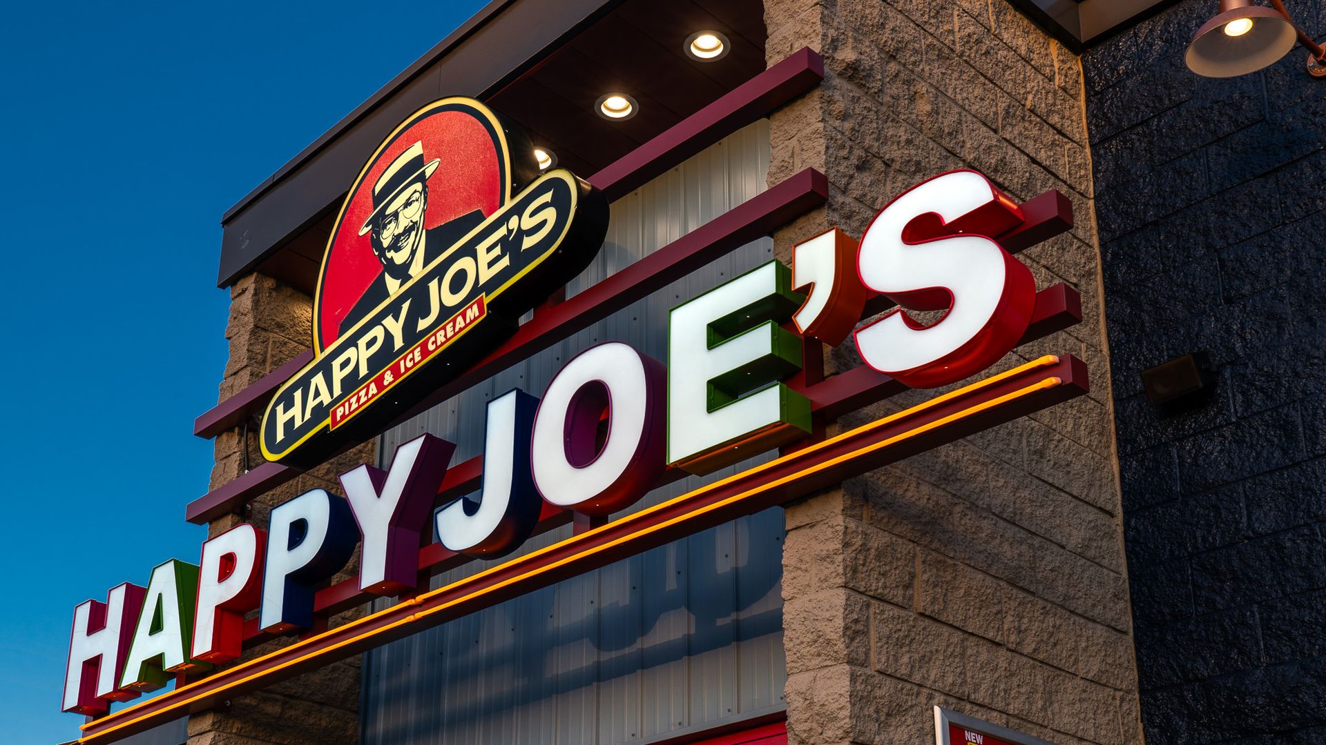A storefront that says Happy Joe's