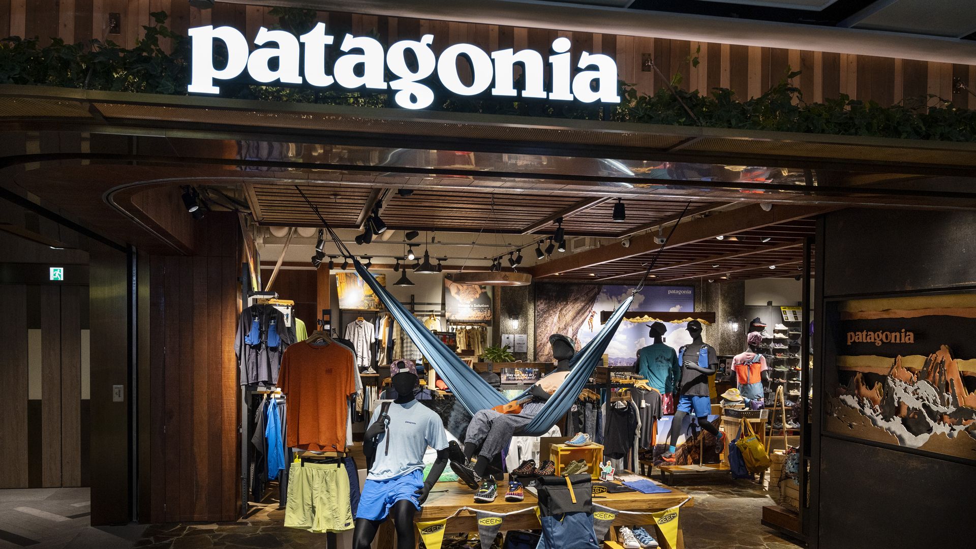 American outdoor clothing brand company Patagonia store seen in Hong Kong
