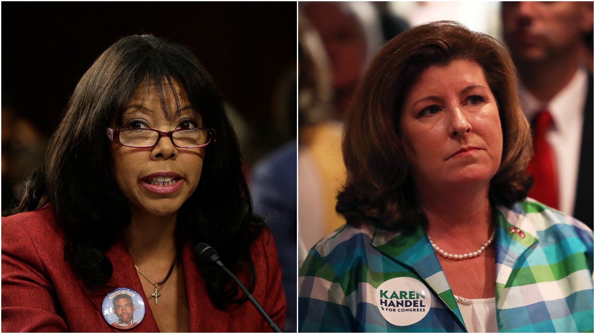 Democrat Lucia McBath and Republican Rep. Karen Handel