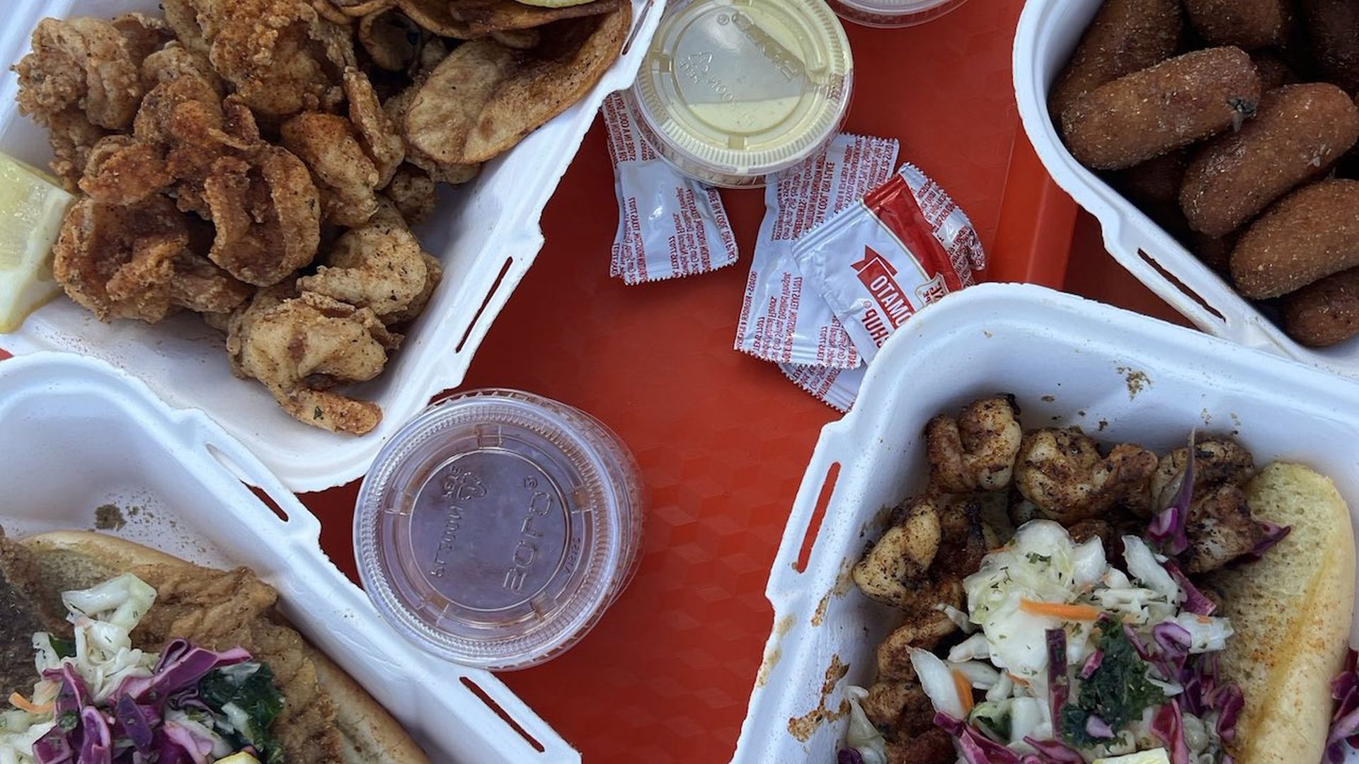 fried seafood tray