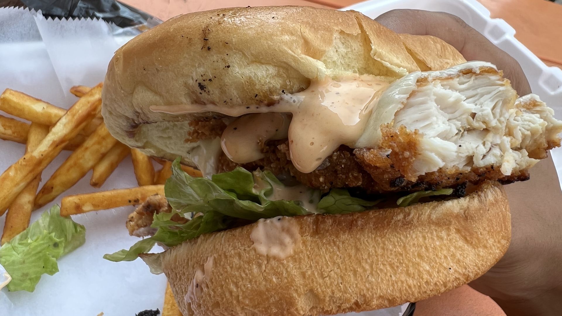 Big Bo's chicken sandwich