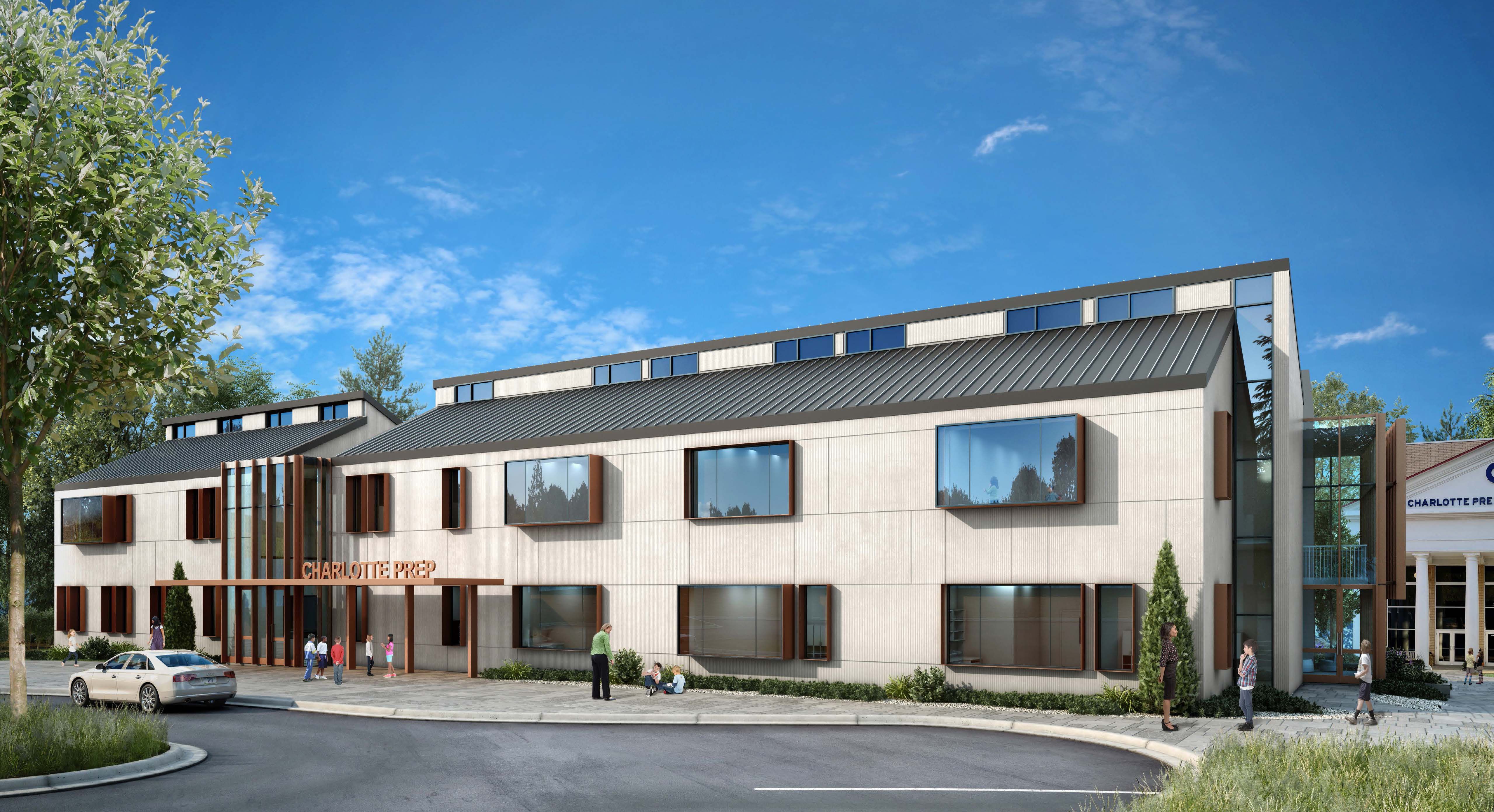 Rendering of Charlotte Prep's new lower school. 
