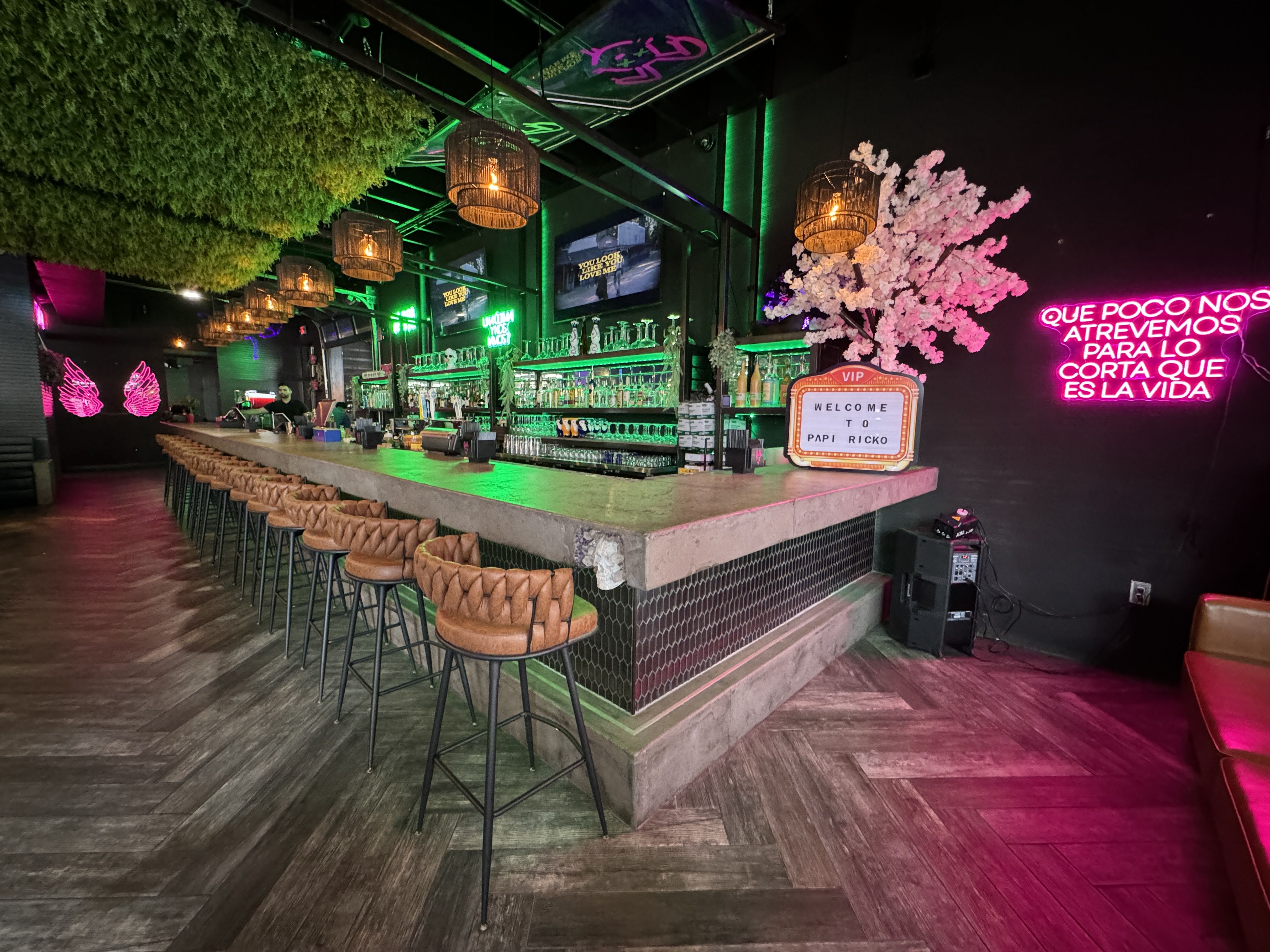 inside restaurant with bar