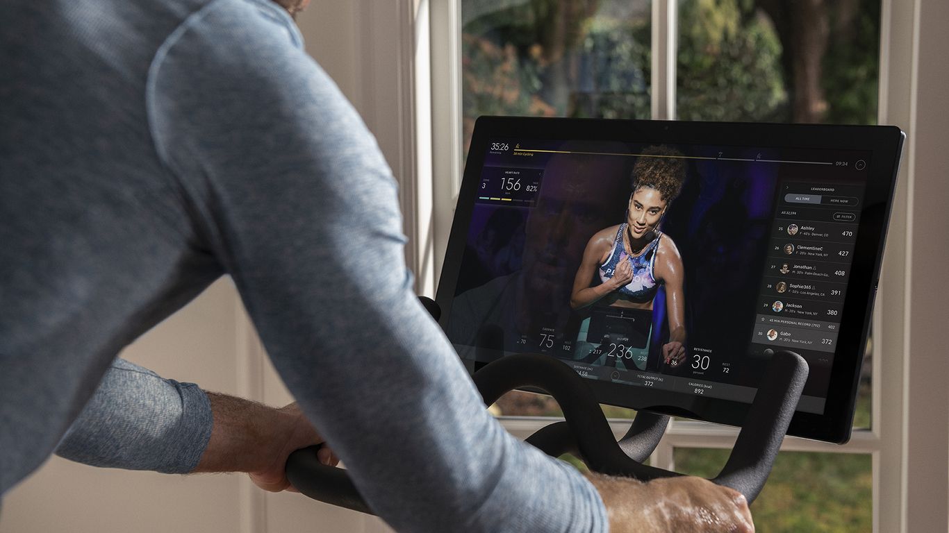peloton app on stationary bike