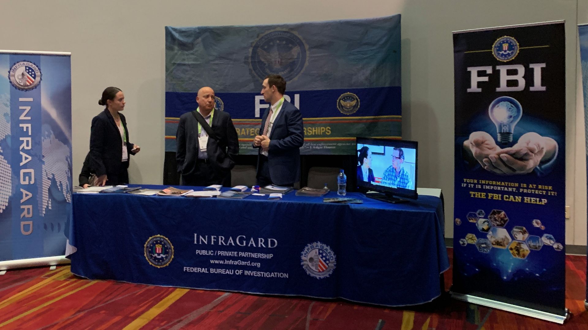 The FBI's booth at CES 2019