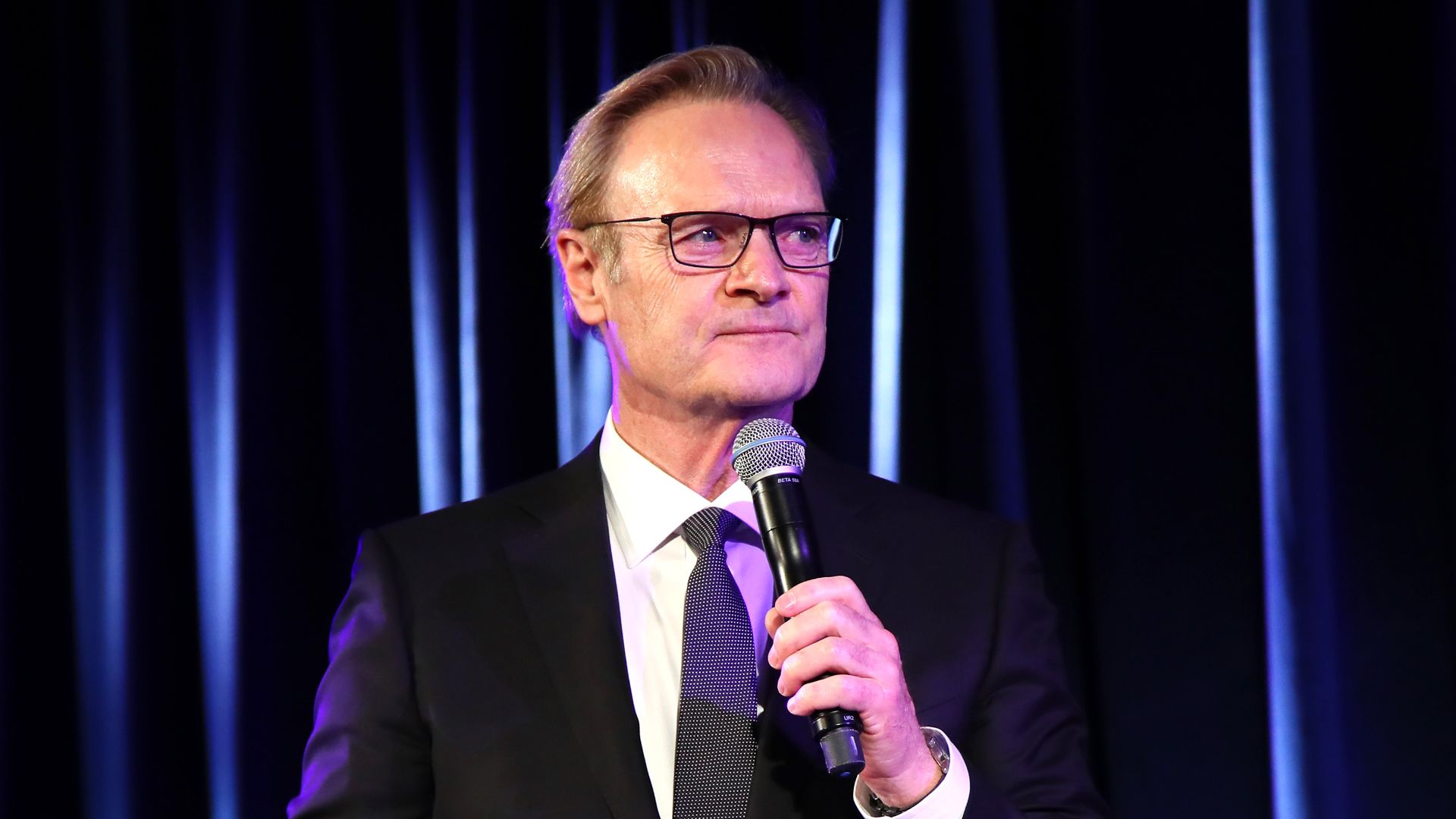 TV Anchor Lawrence O'Donnell speaks at The Hospital for Special Surgery 35th Tribute Dinner at the American Museum of Natural History on June 4