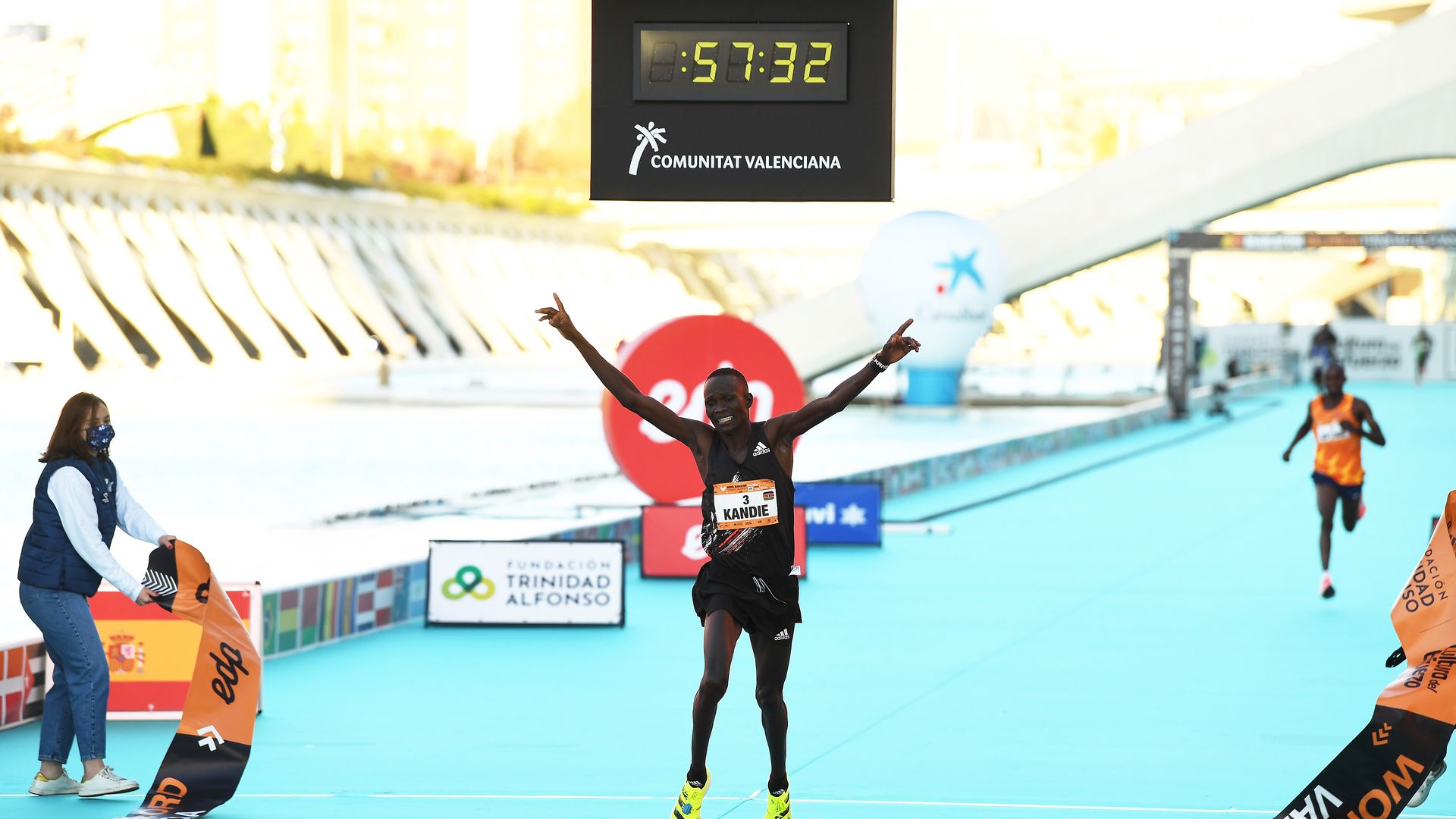 Kenya's Kibiwott Kandie sets half marathon world record