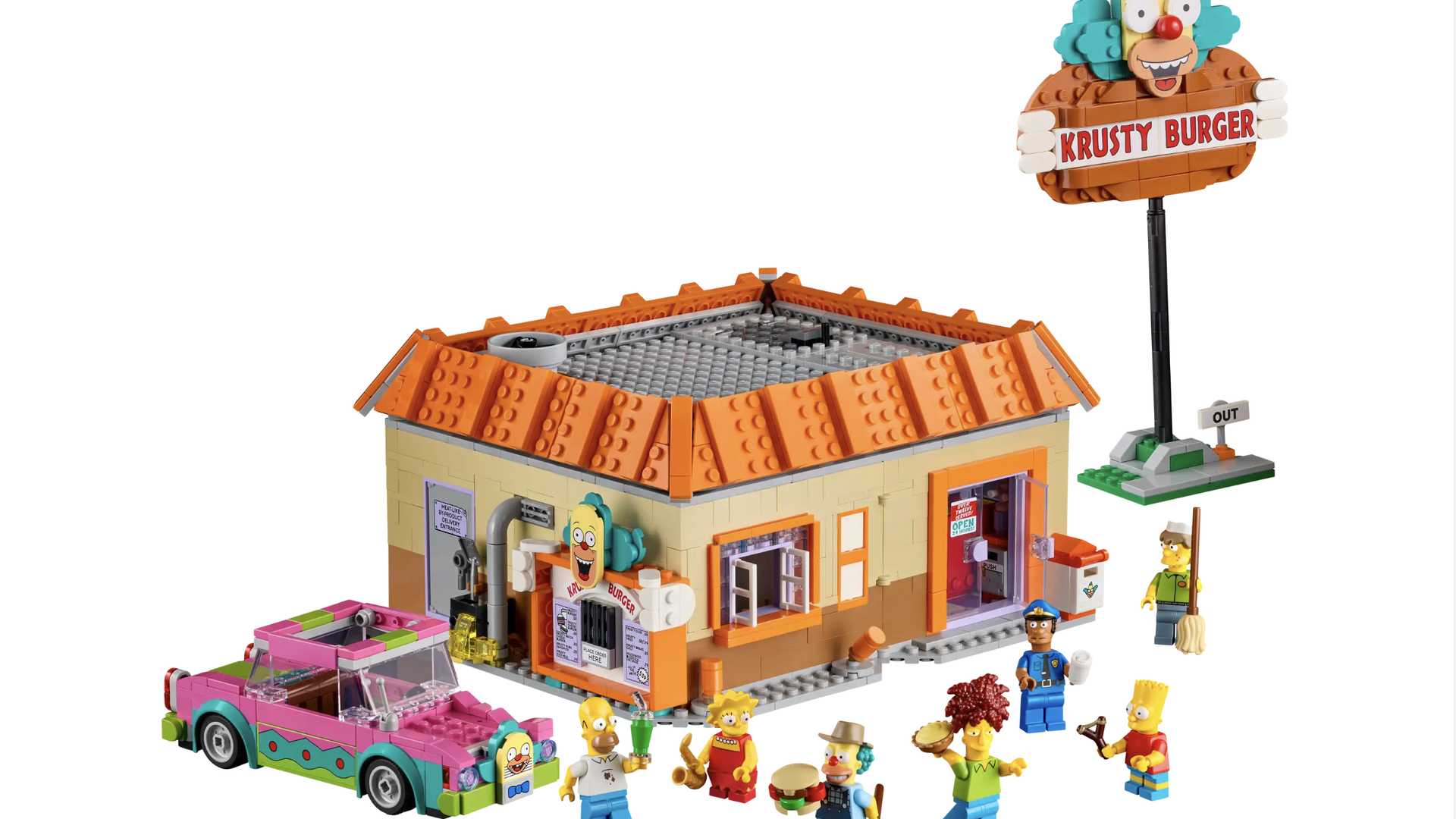 A Lego version of Krusty Burger from "The Simpsons"