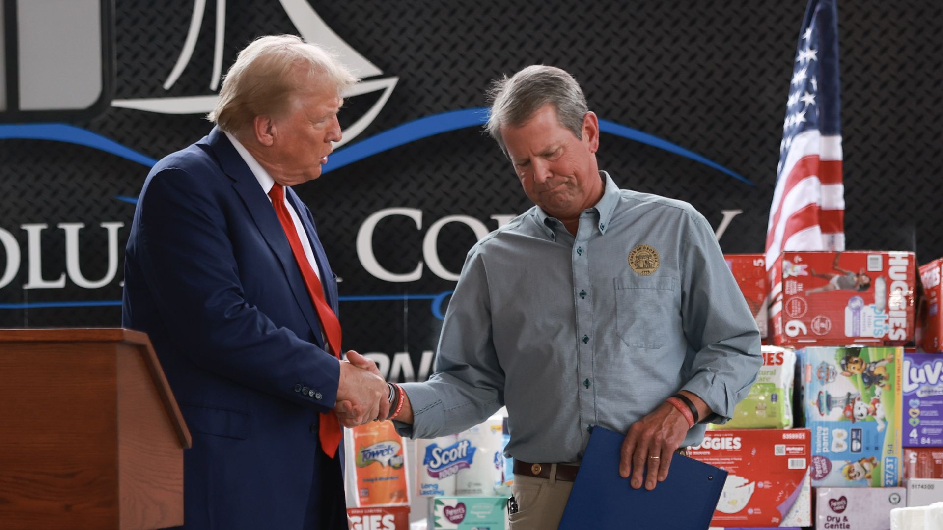 This is Brian Kemp and Donald Trump