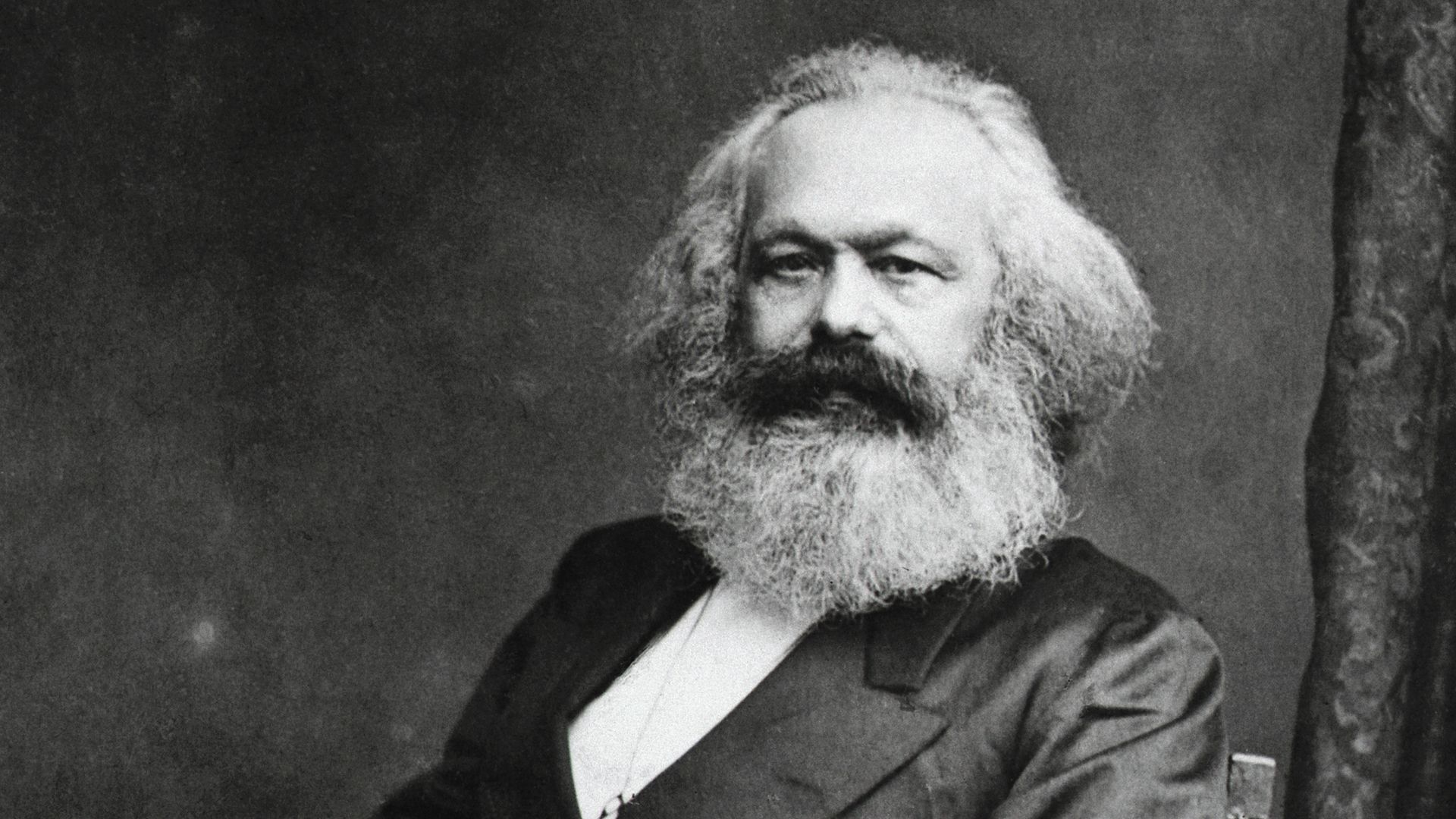 Photo of German Political Philosopher Karl Marx sitting, 1818-1883.