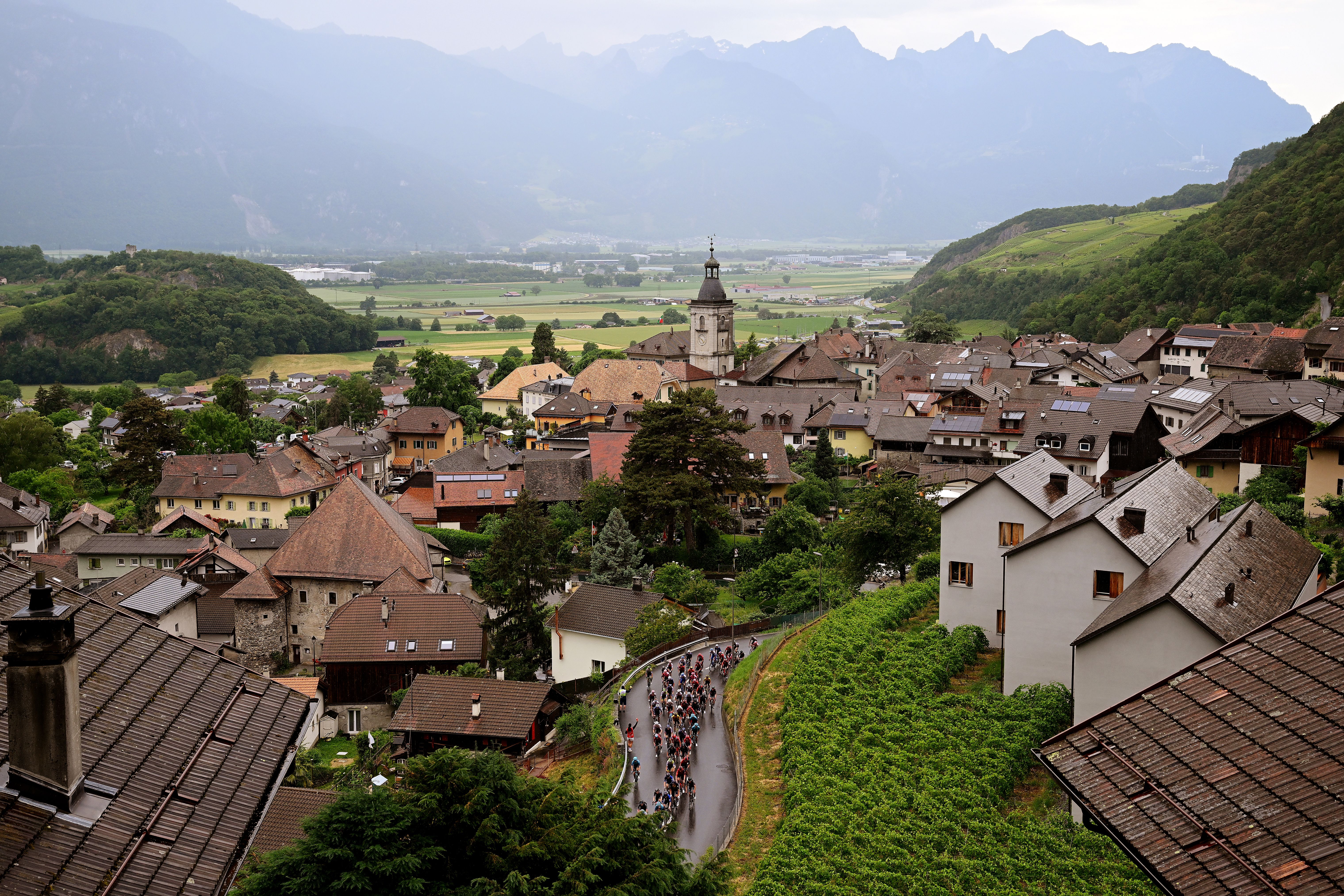 peloton in bike race