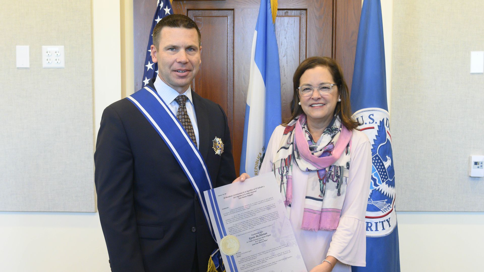 Kevin McAleenan and Alexandra Hill 