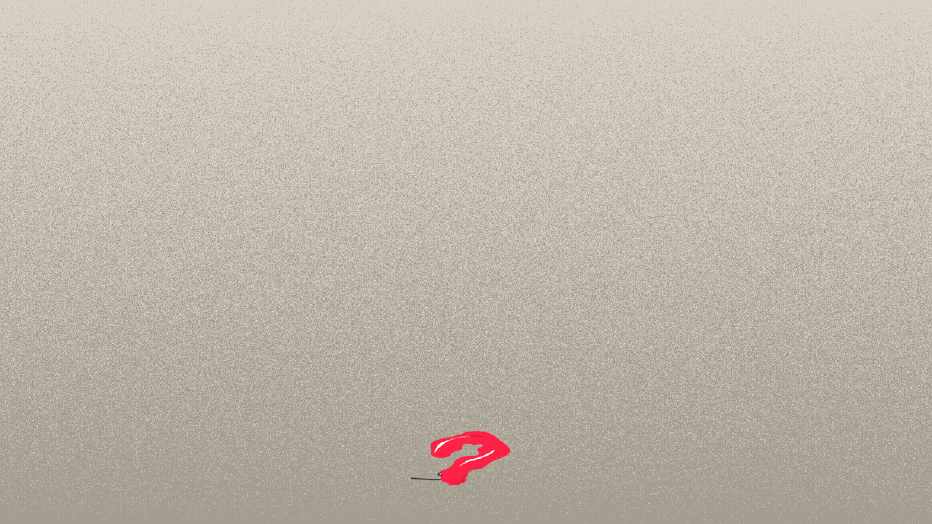 GIF of a balloon in the shape of a question mark.