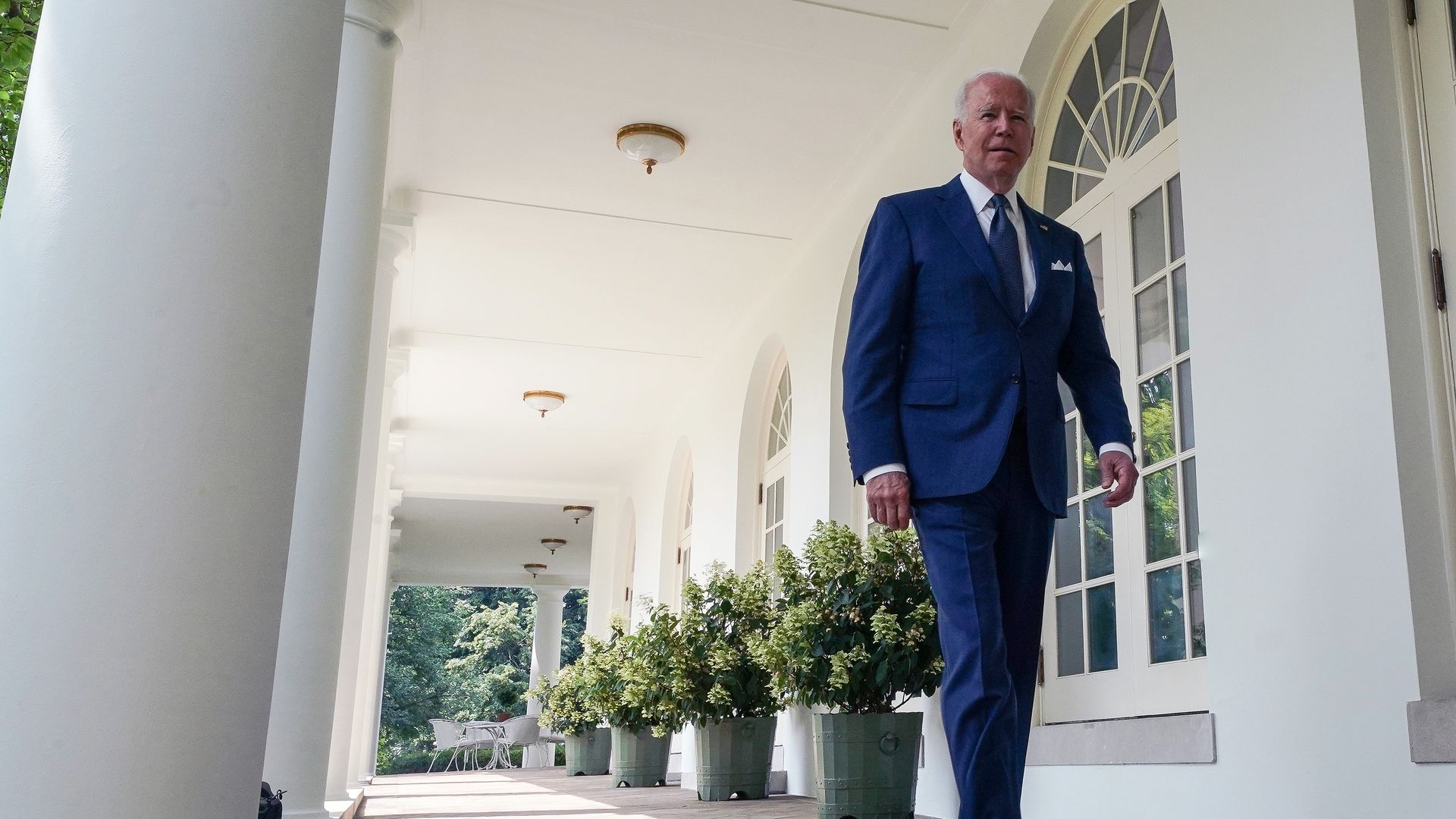 Biden walking