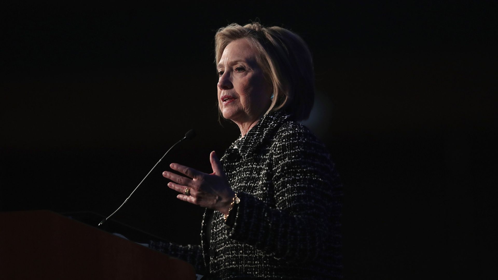 Former Secretary of State Hillary Clinton.