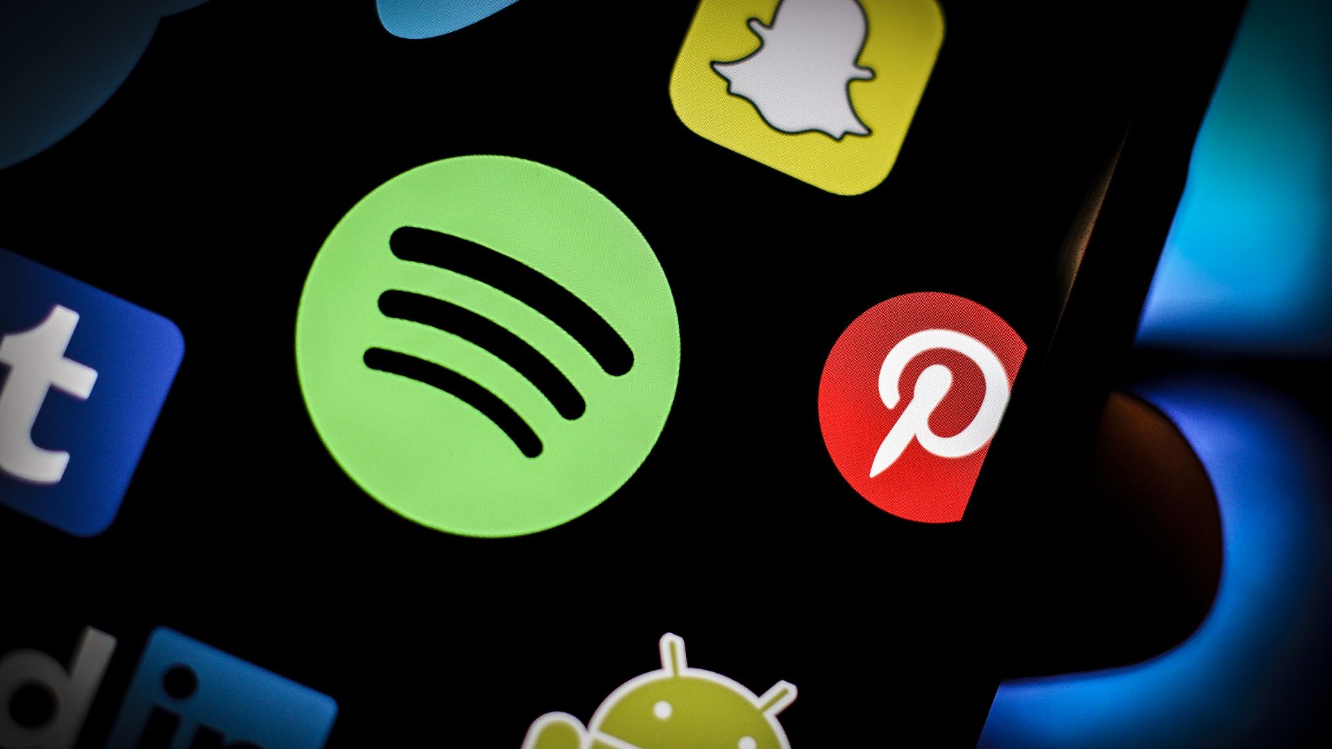 Spotify app on a phone