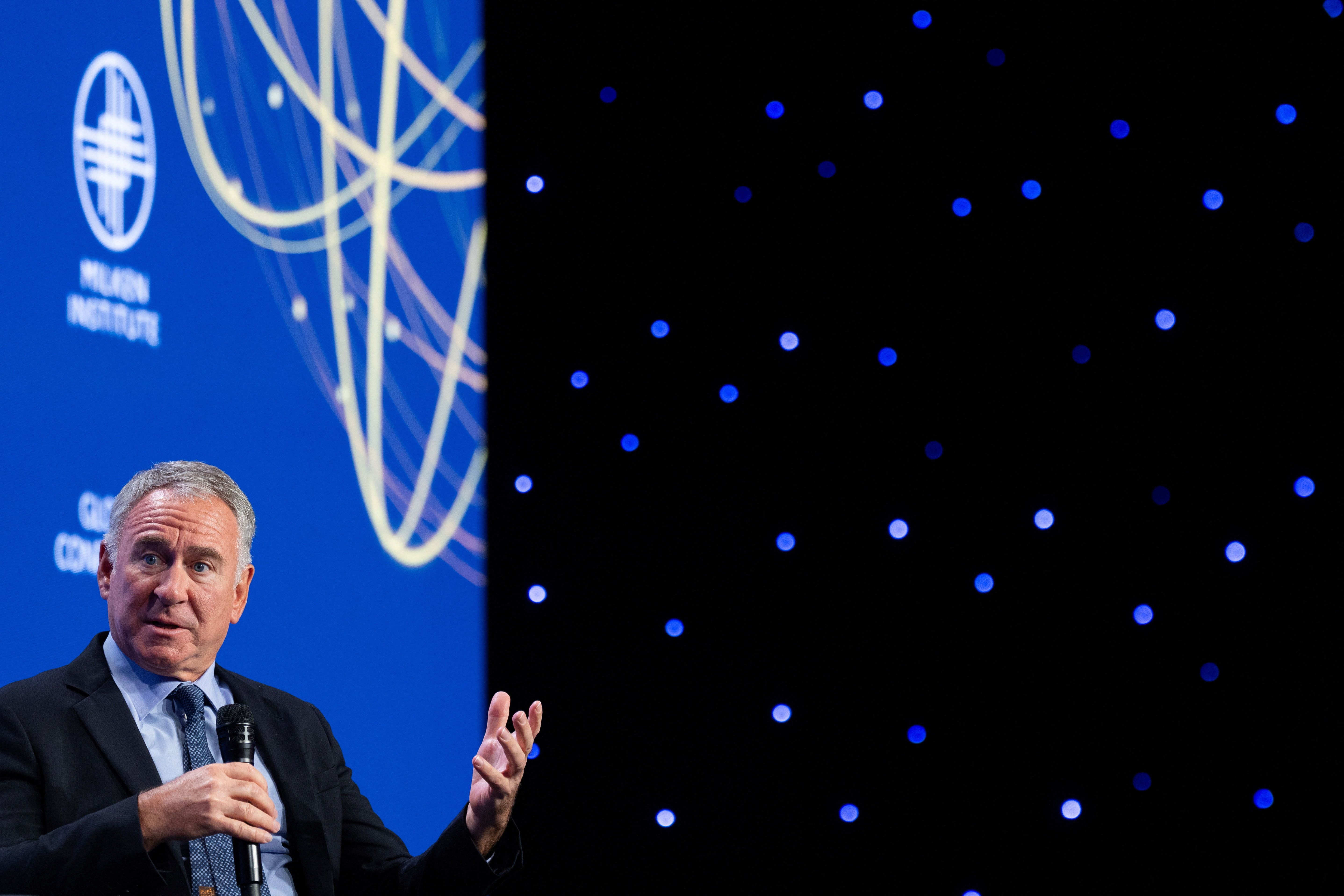 Ken Griffin, founder and CEO of Citadel, speaks at a conference in May.