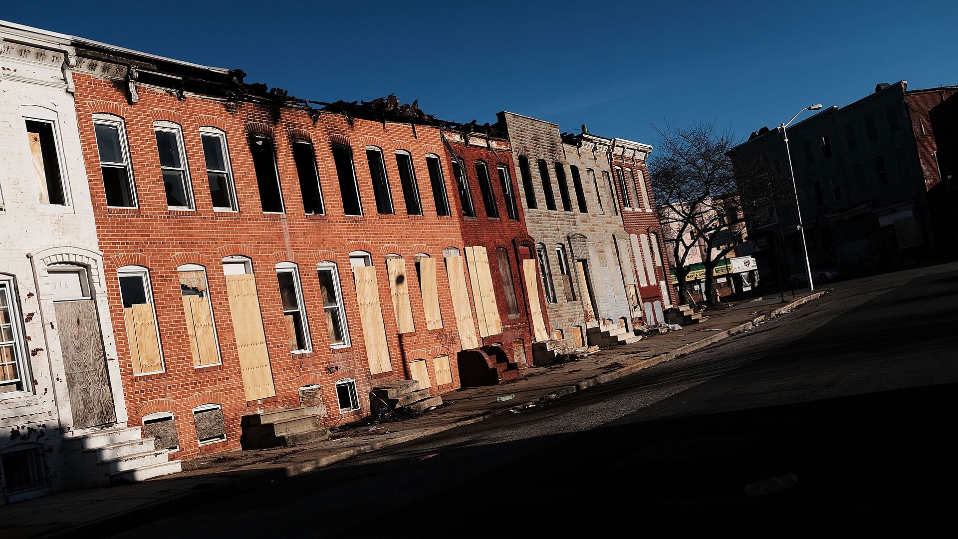 Abandoned homes in Baltimore