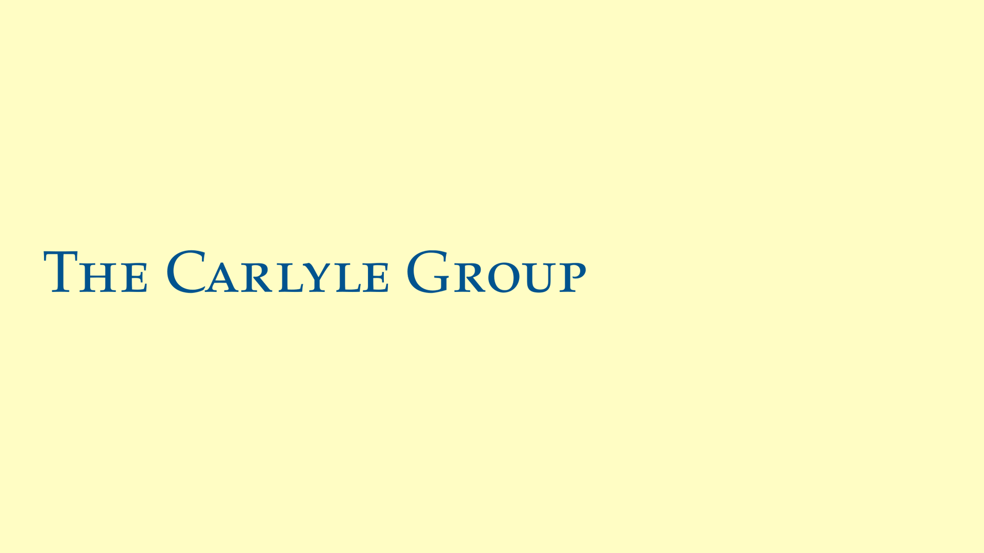 Illustration of The Carlyle Group logo expanding to include more O's