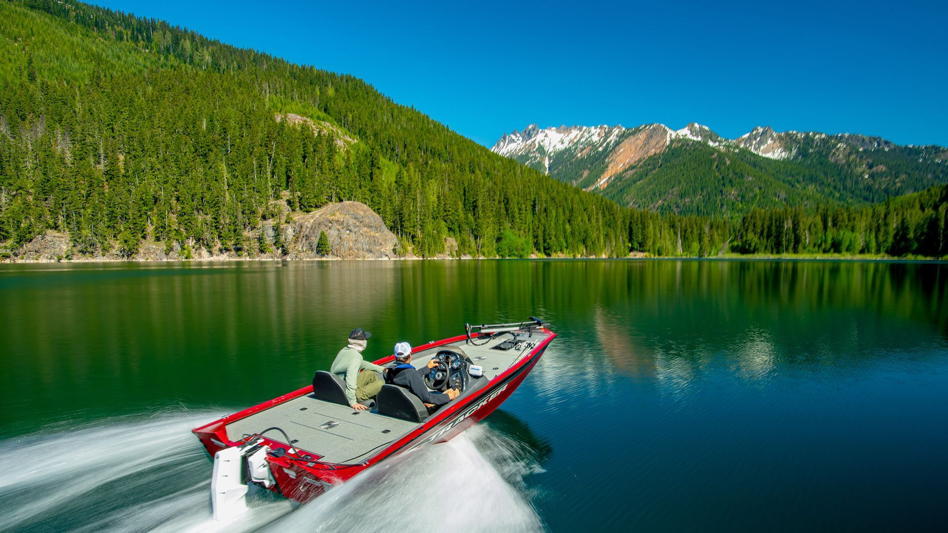 A boat in the water