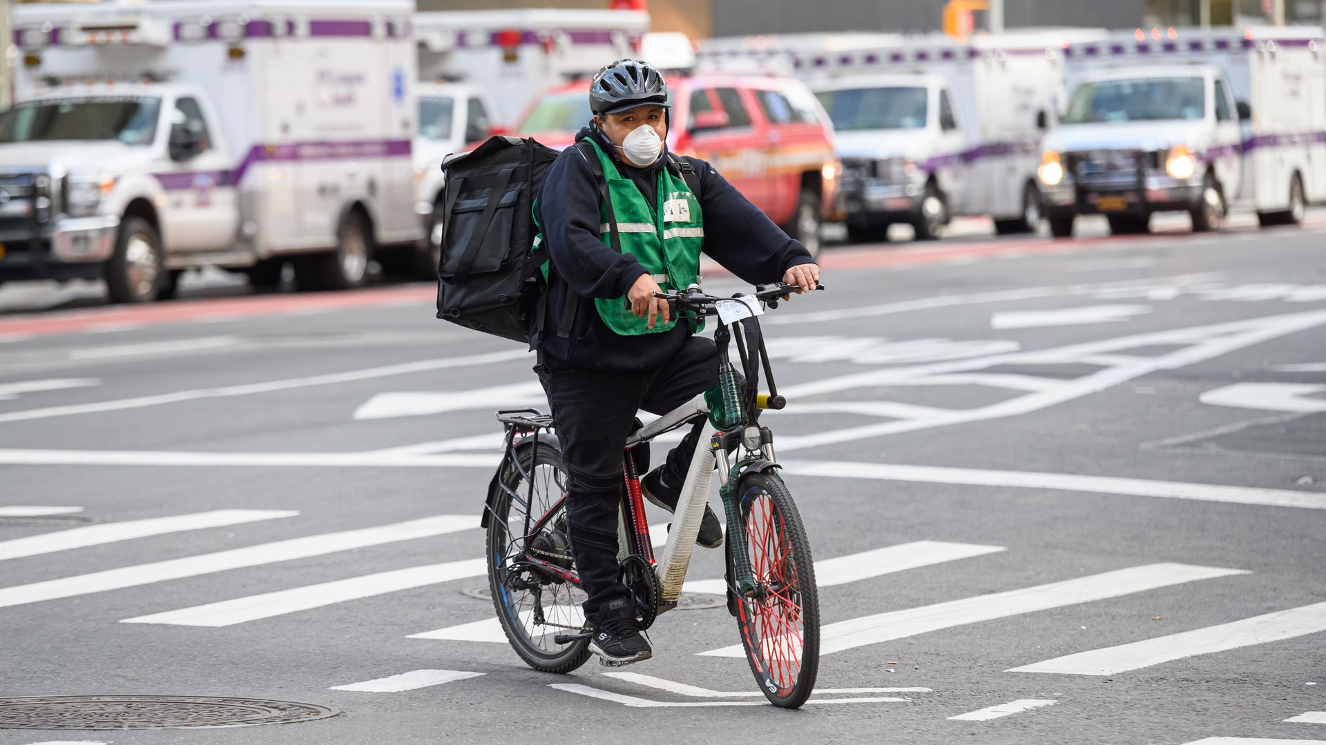 Out for delivery in Manhattan