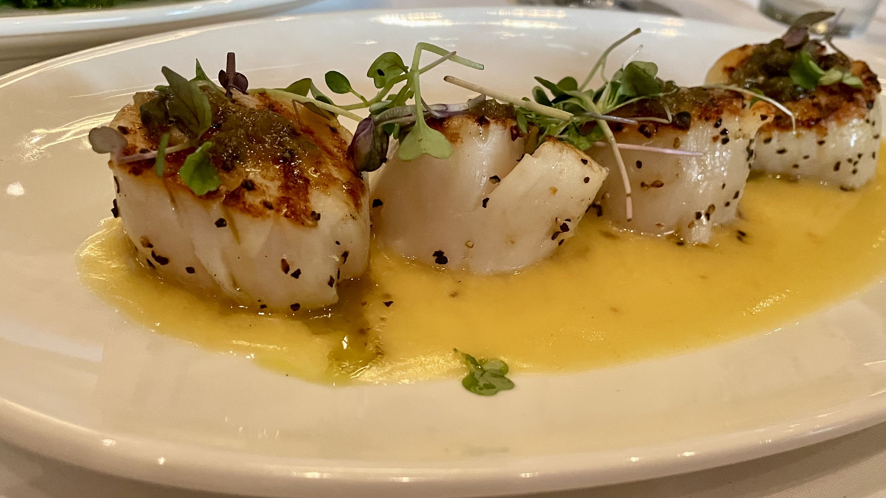 A photo of sea scallops.
