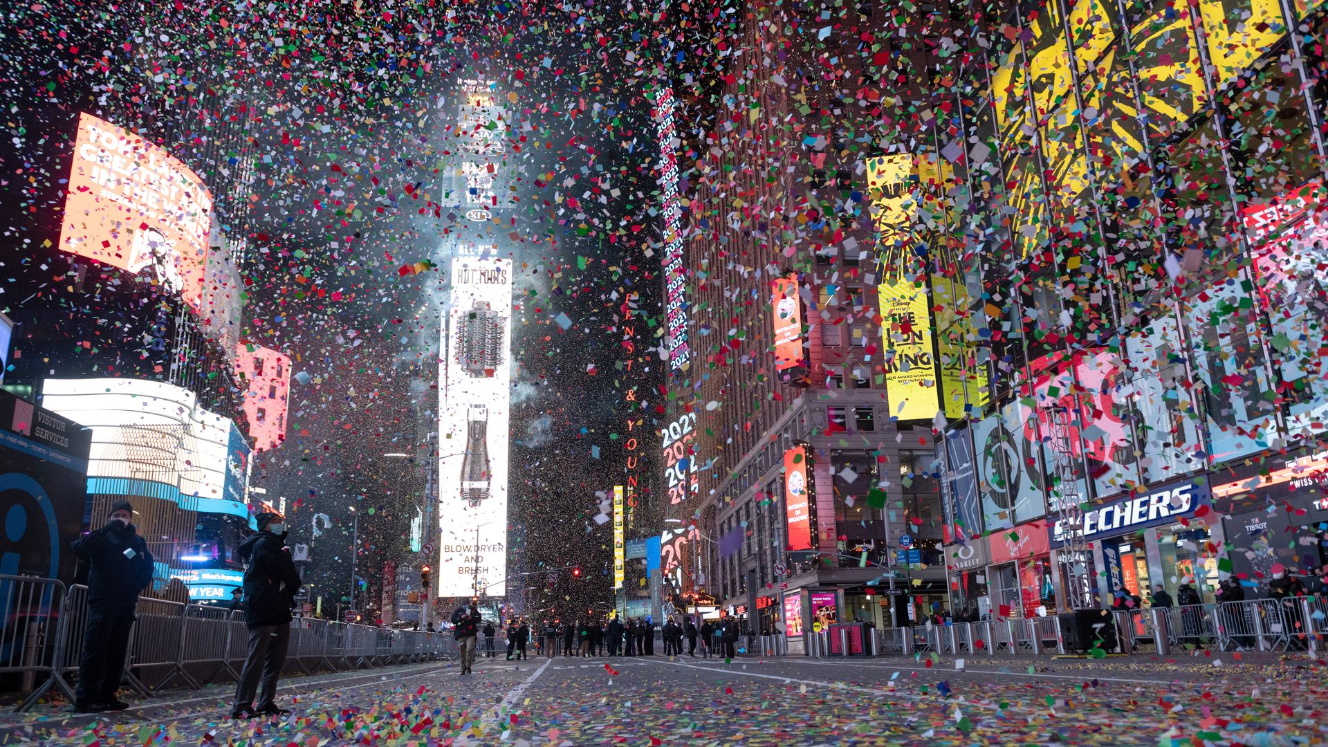 New Year's Eve celebration in Times Square in 2020