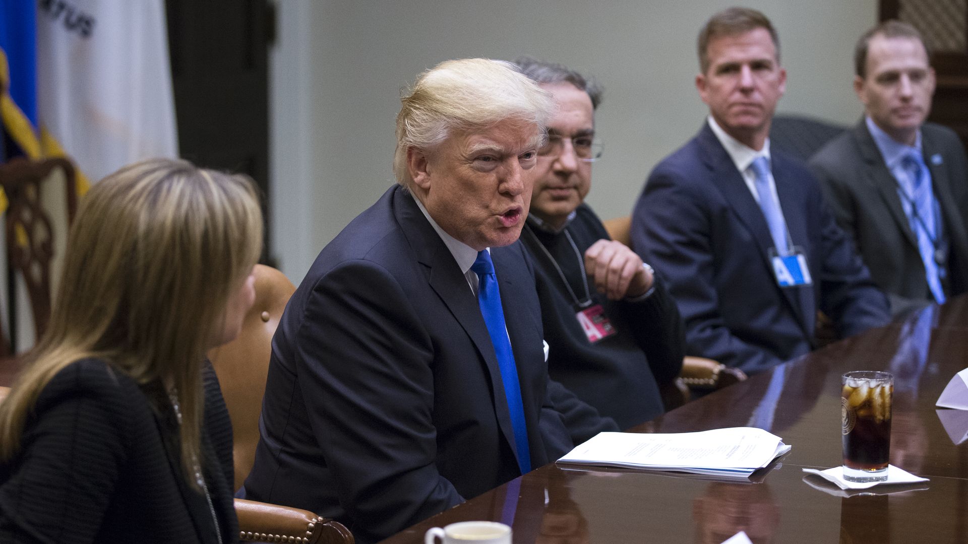 Trump with auto CEOs