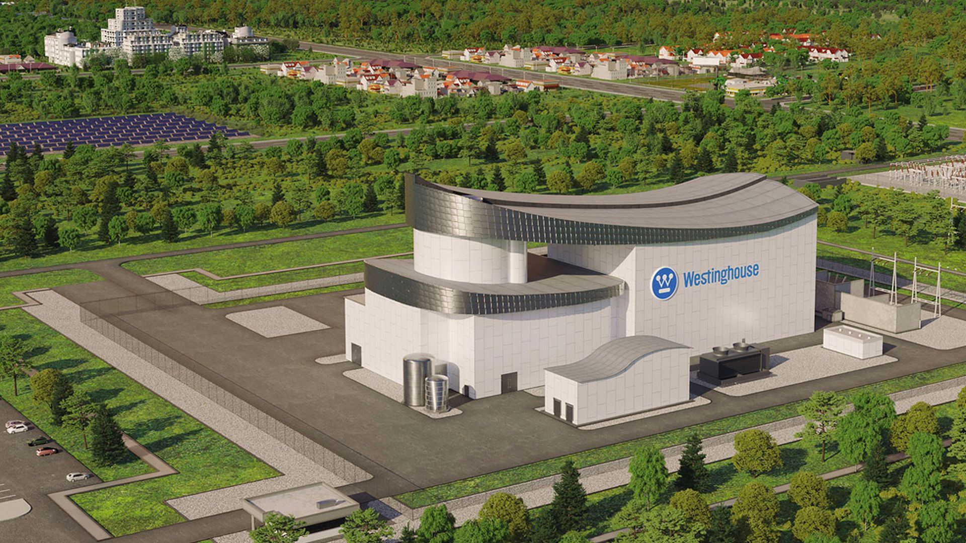 Artist's rendering of Westinghouse's planned small modular reactor