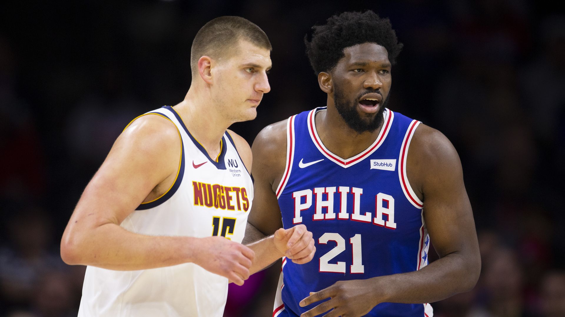 Nikola Jokic and Joel Embiid