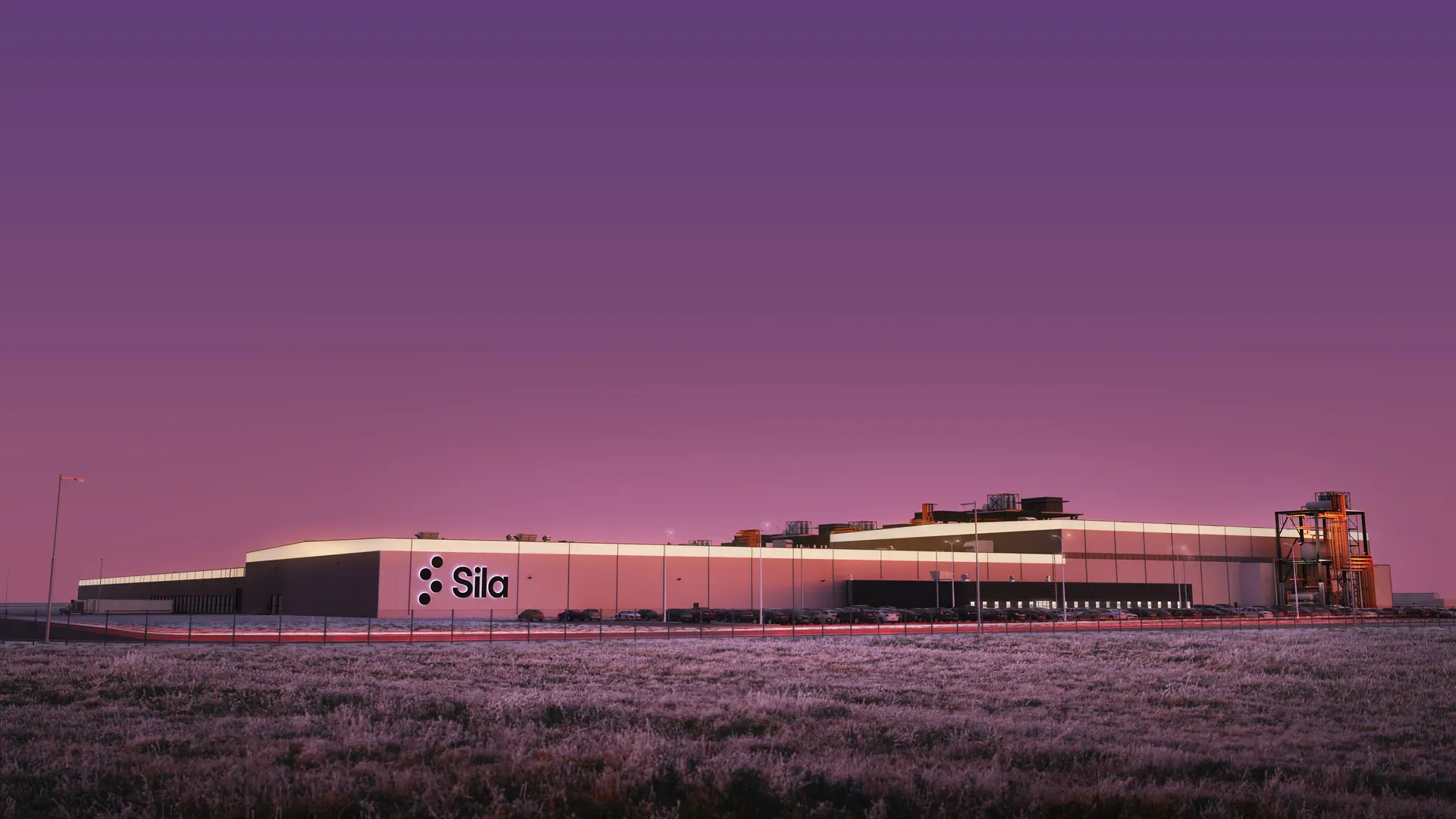 Photo of Sila's battery materials plant in Moses Lake, Washington