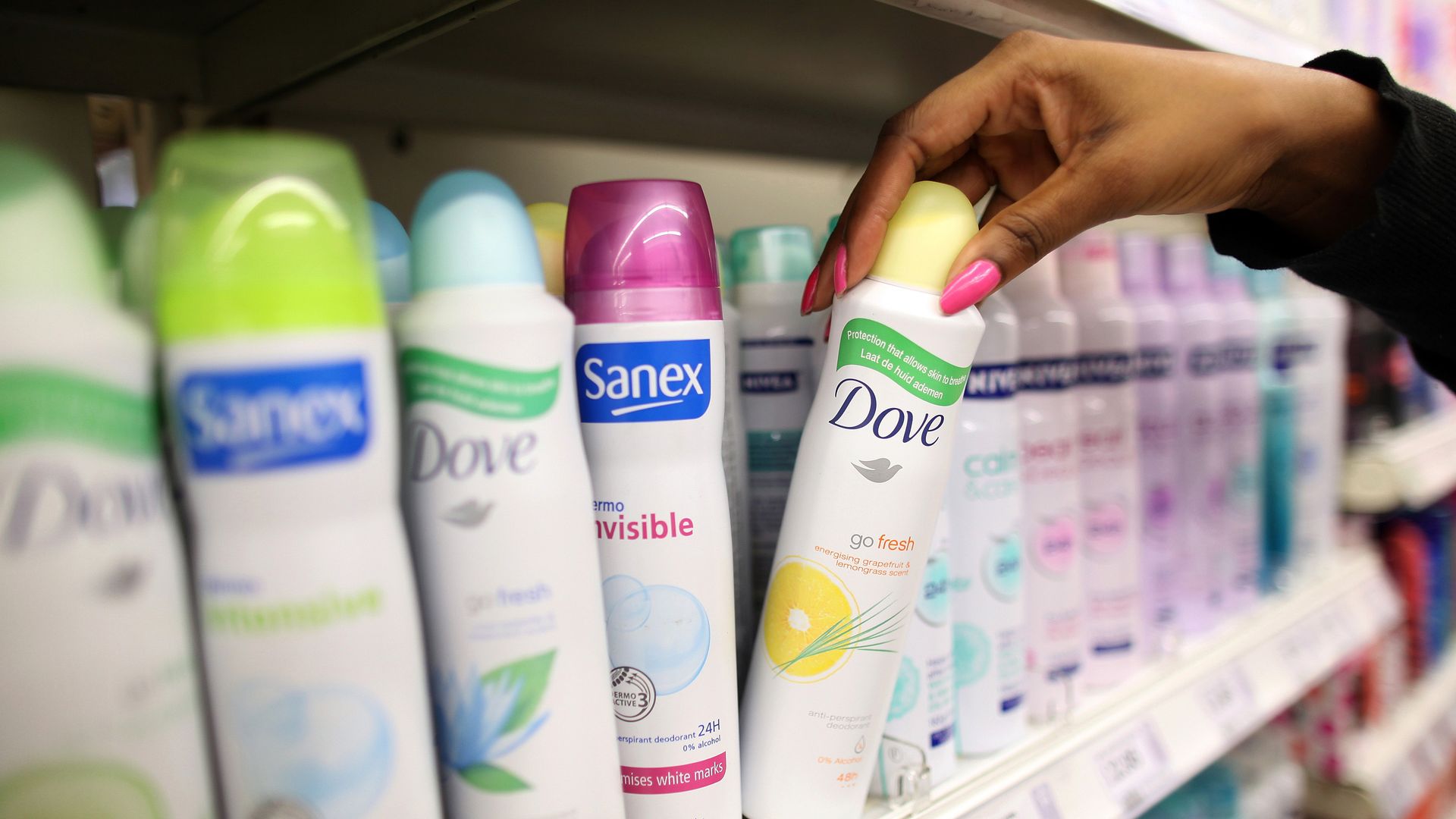 Dove bottle