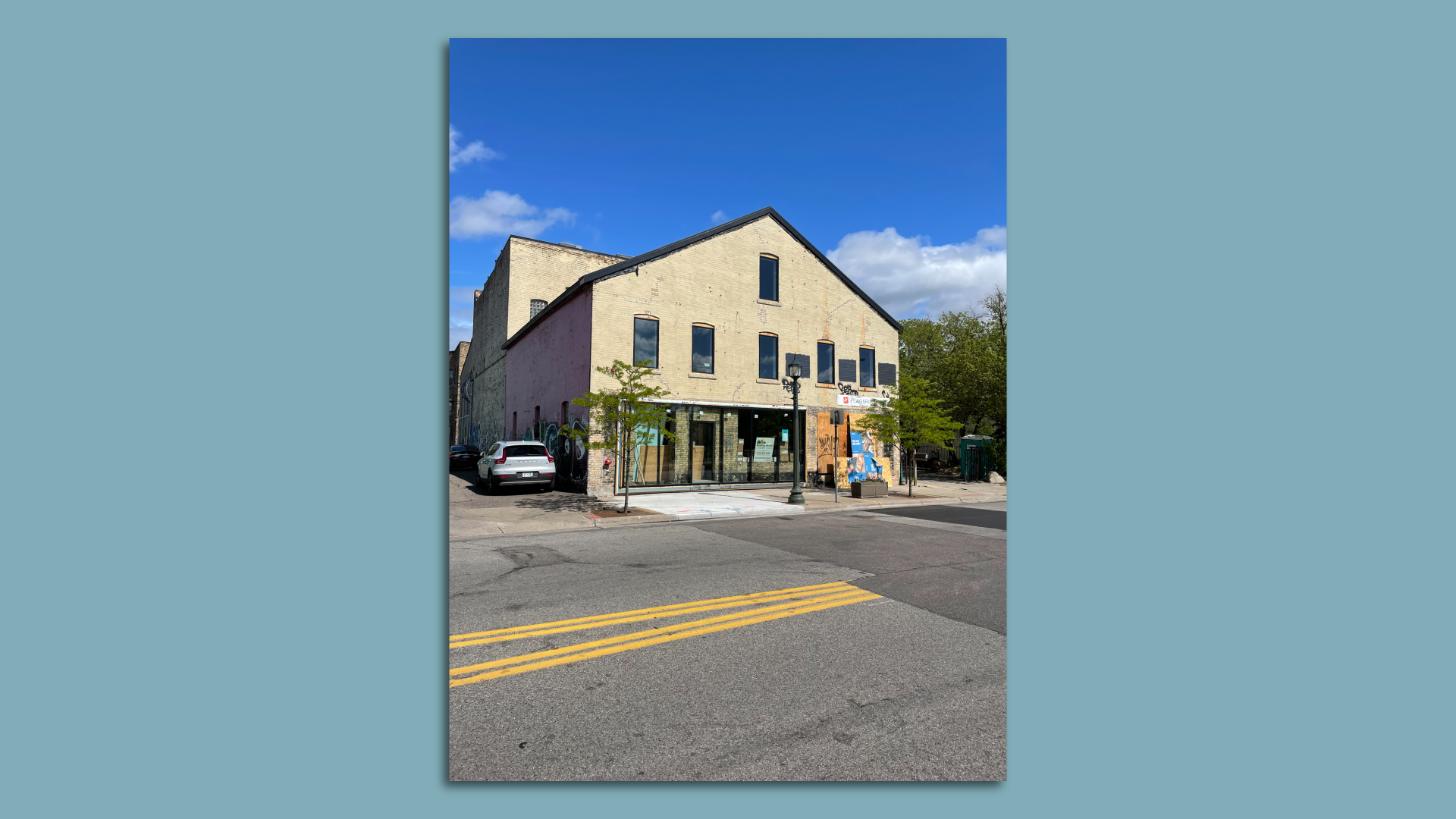 exterior of new food hall