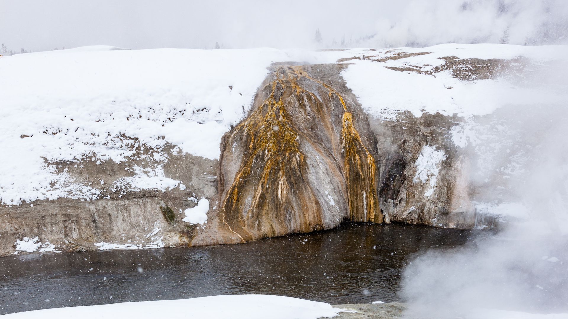 The East Chinaman Spring in Yellowstone National Park is seen.