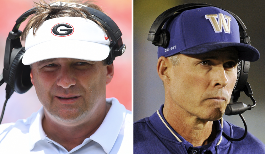 Kirby Smart and Chris Petersen