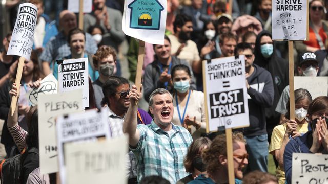 Hundreds Of Amazon Workers Stage Climate Protest Walkout