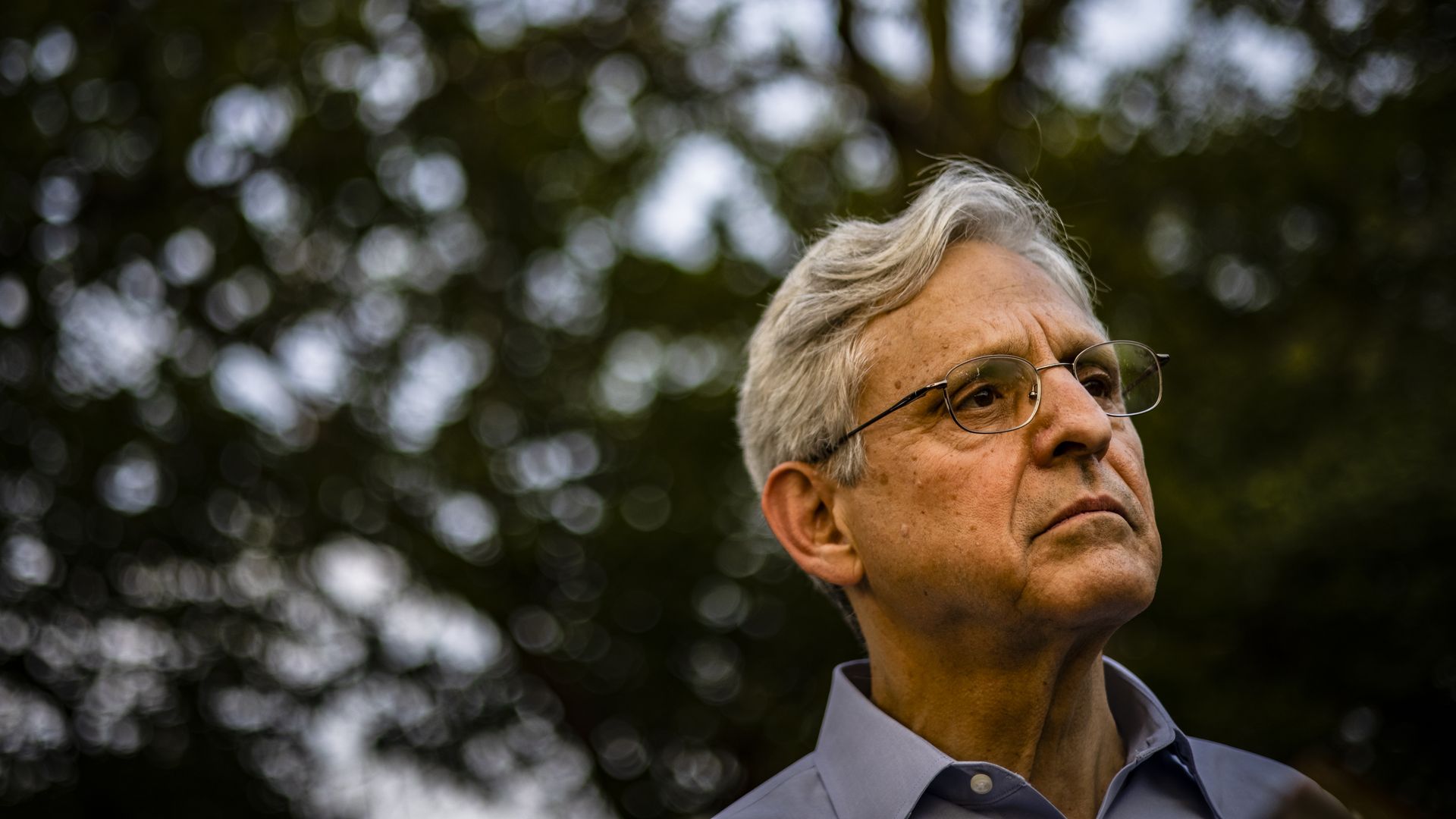Photo of Merrick Garland's face 