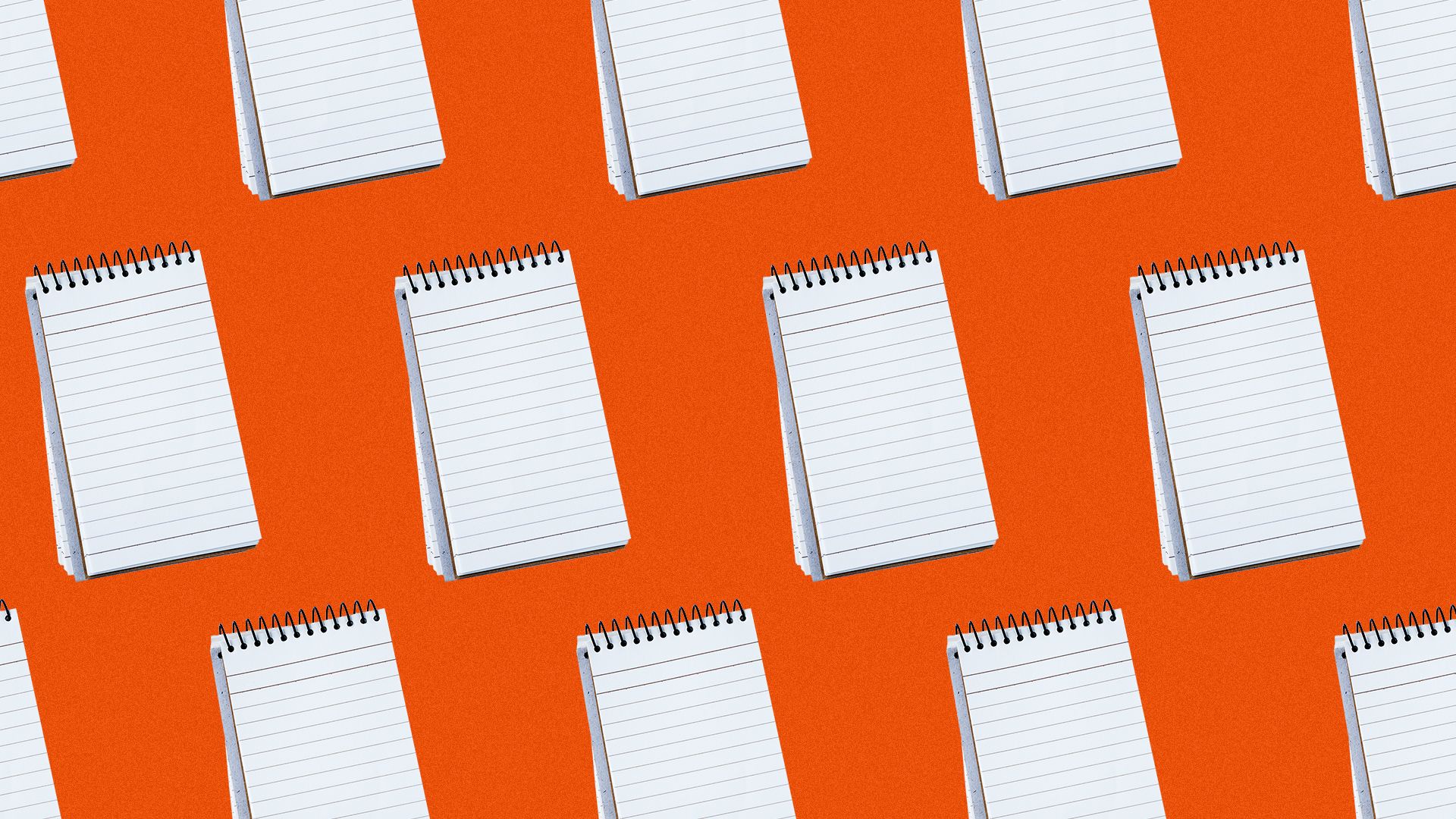 Illustration of a pattern of open notebooks. 