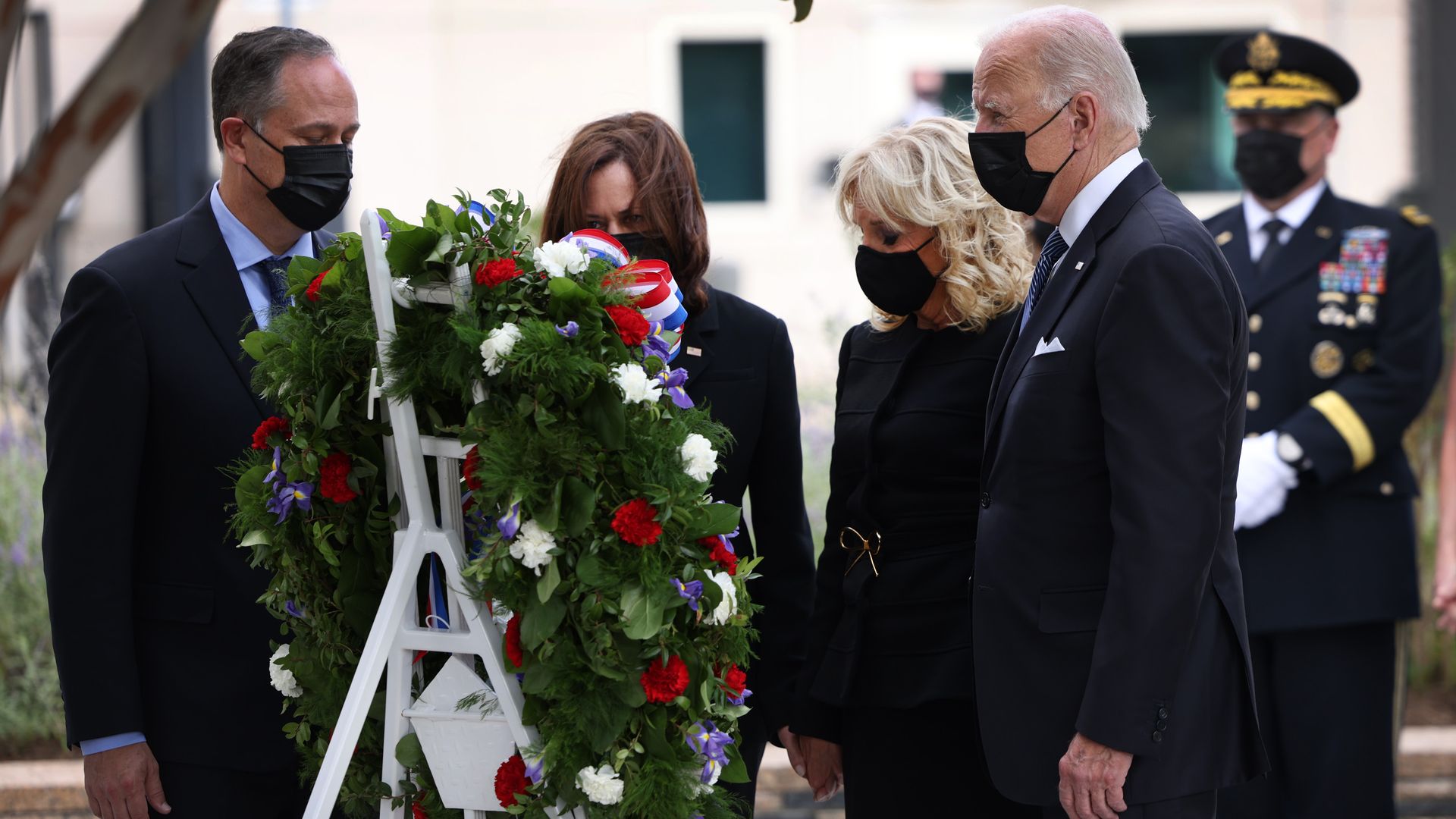 POTUS and VPOTUS at Pentagon on 9/11/21