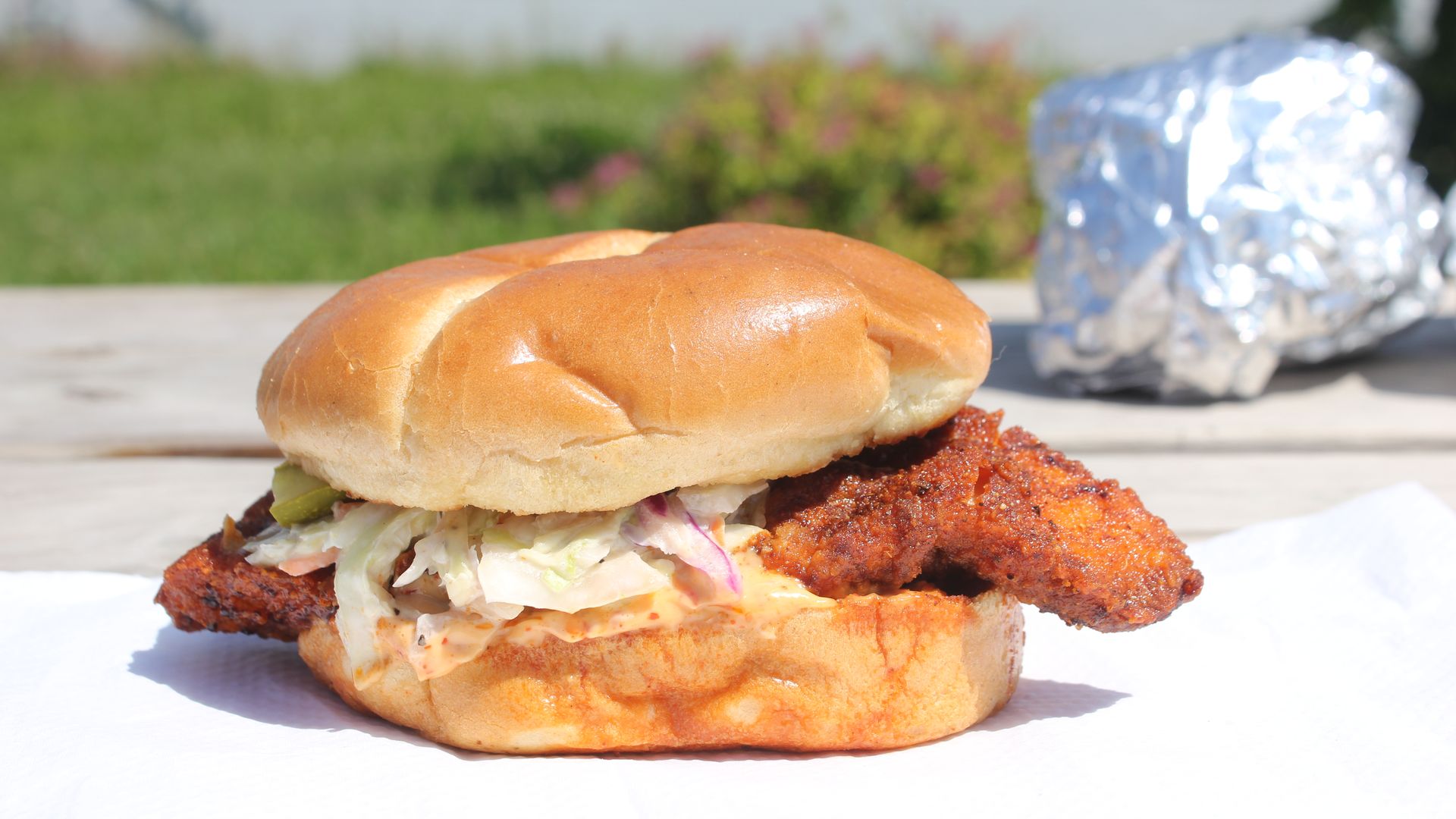 The Original Spicy Nashville sandwich from Chicken Heat.