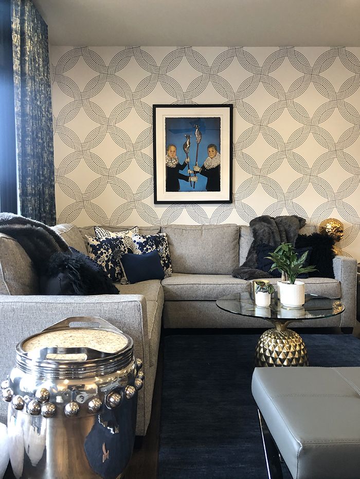 NoDa townhouse home tour family room