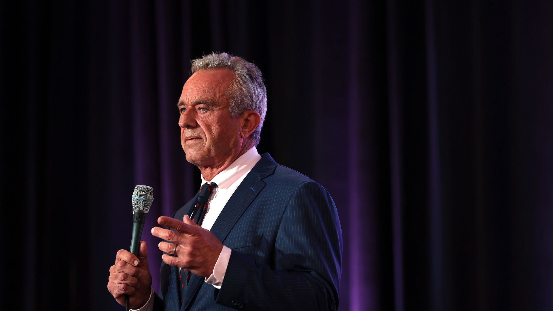 : Independent presidential candidate Robert F. Kennedy Jr. speaks at the Libertarian National Convention on May 24, 2024 in Washington, DC. 