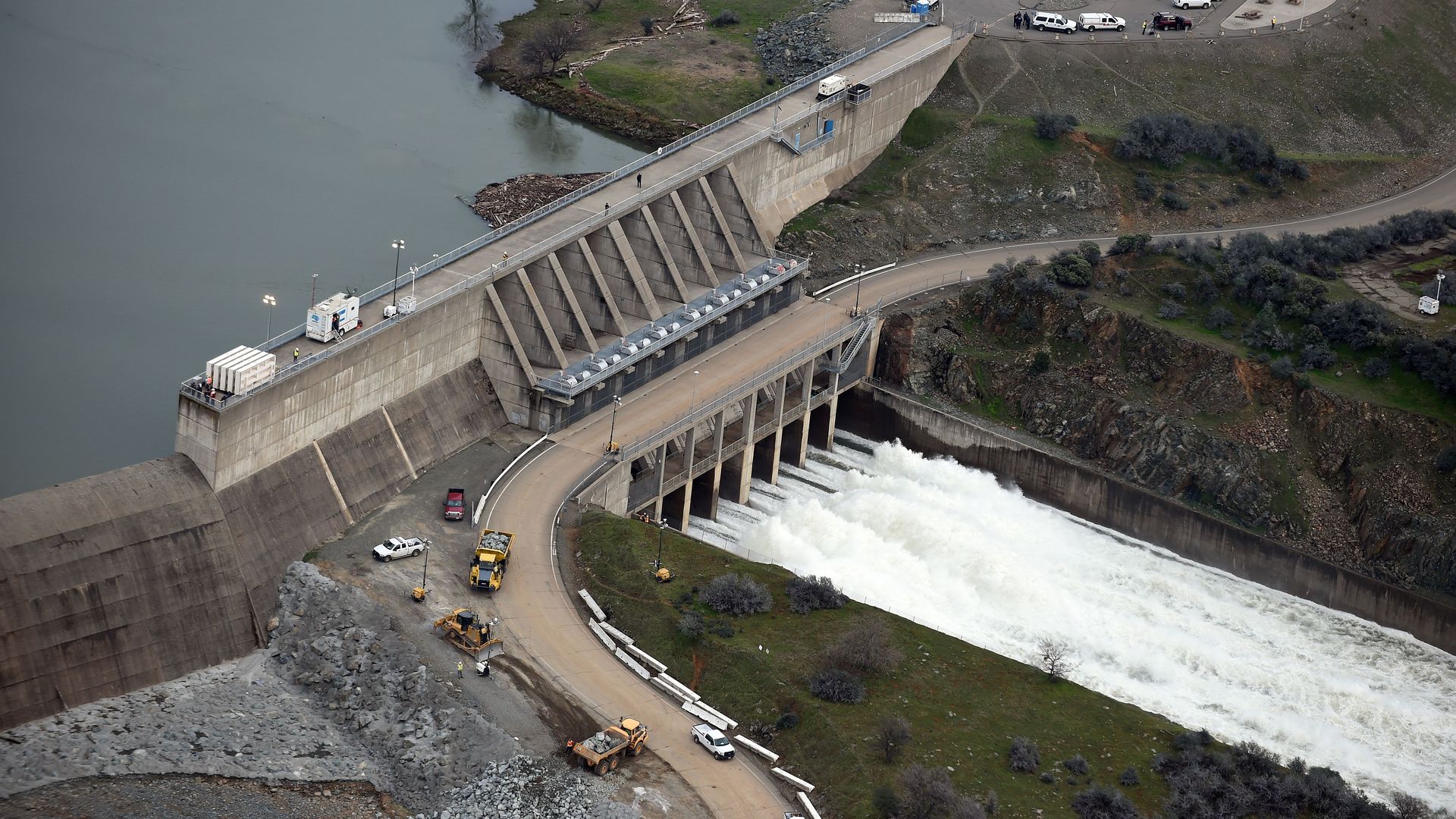 The Oroville Dam in Oroville, California, in 2017.