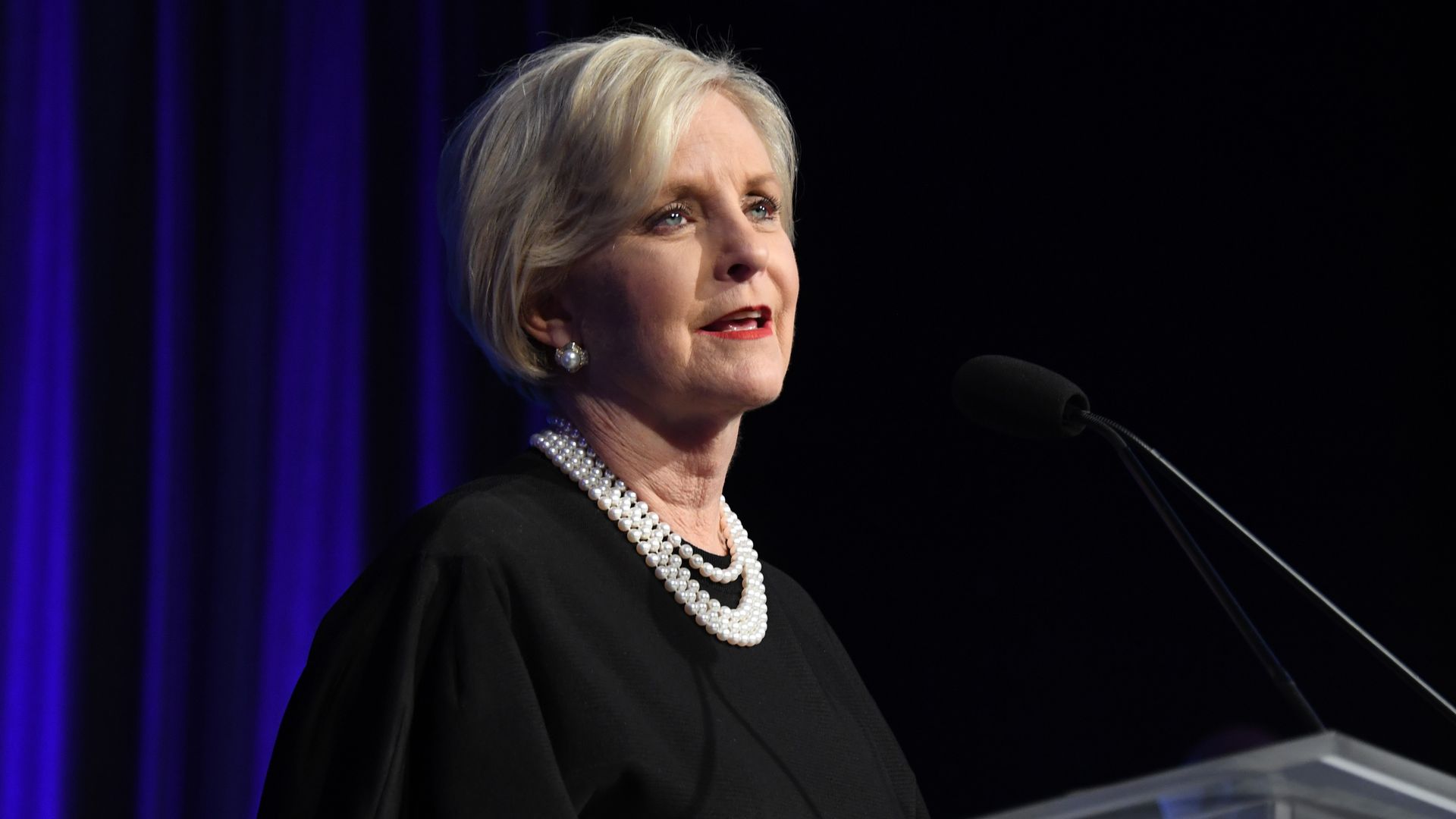 Cindy McCain speaks onstage during the U.S.VETS Salute Gala on November 05, 2019 in Los Angeles