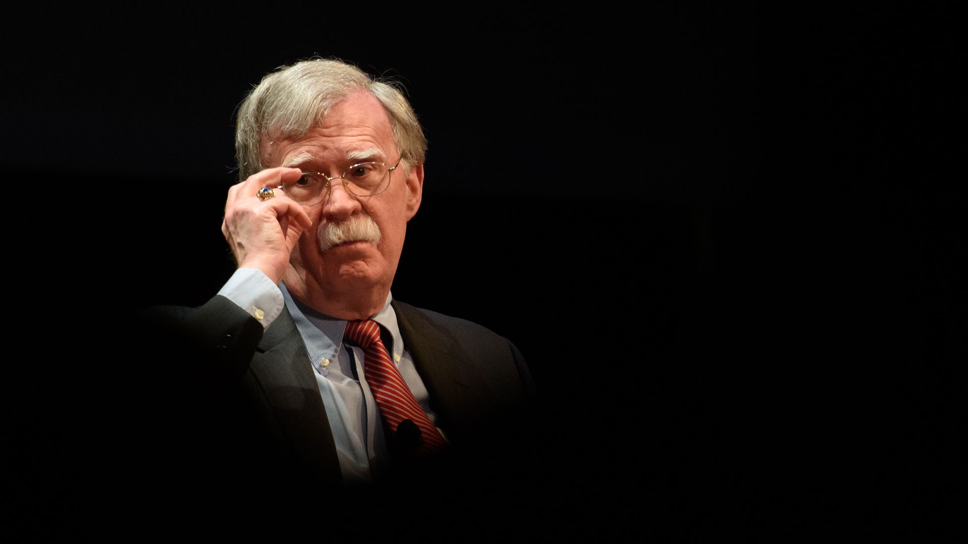  Former National Security Adviser John Boltonduring a forum at the Page Auditorium on the campus of Duke University on February 17, 2020 in Durham, North Carolina. 
