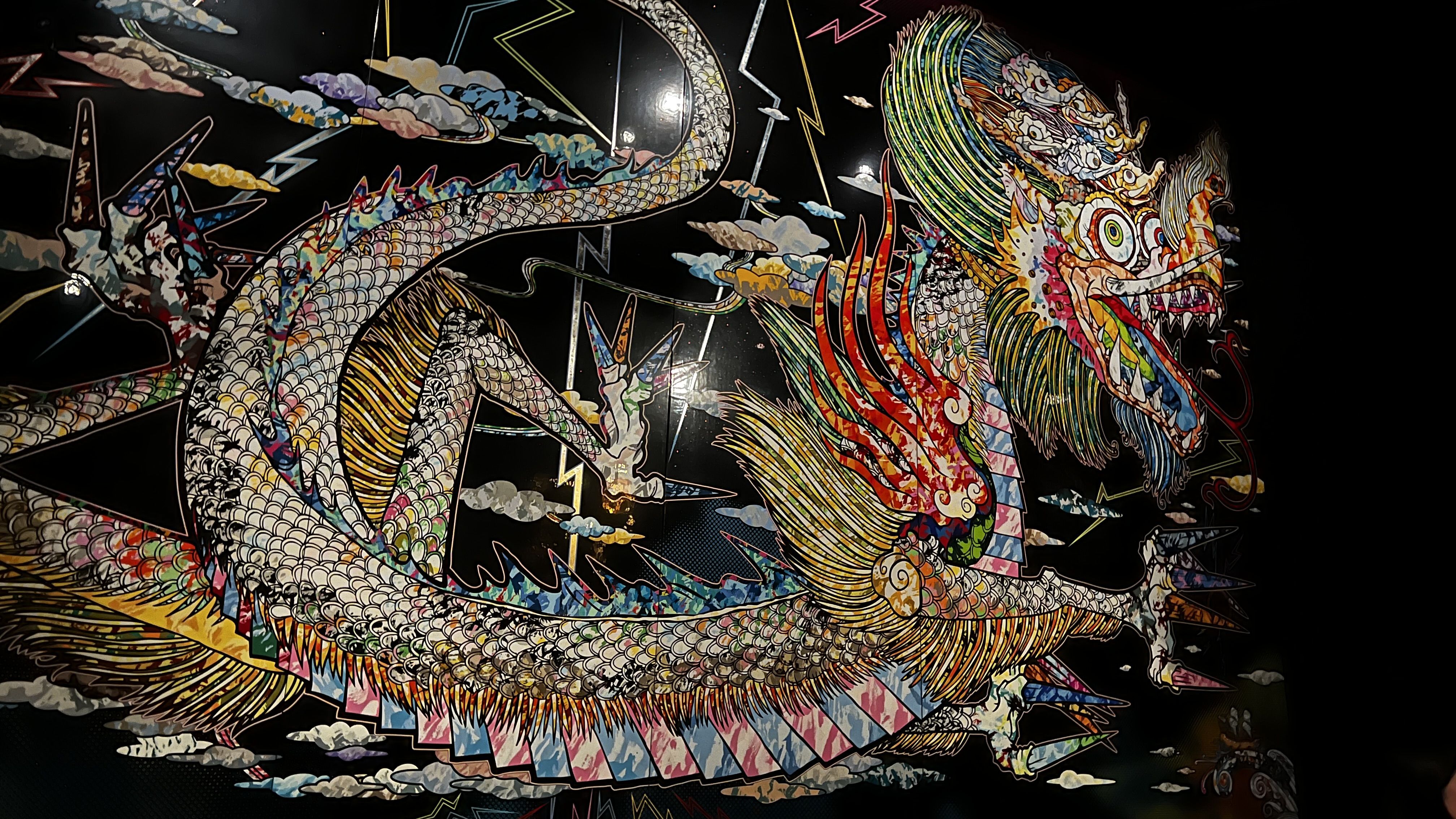 A japanese dragon canvas. 